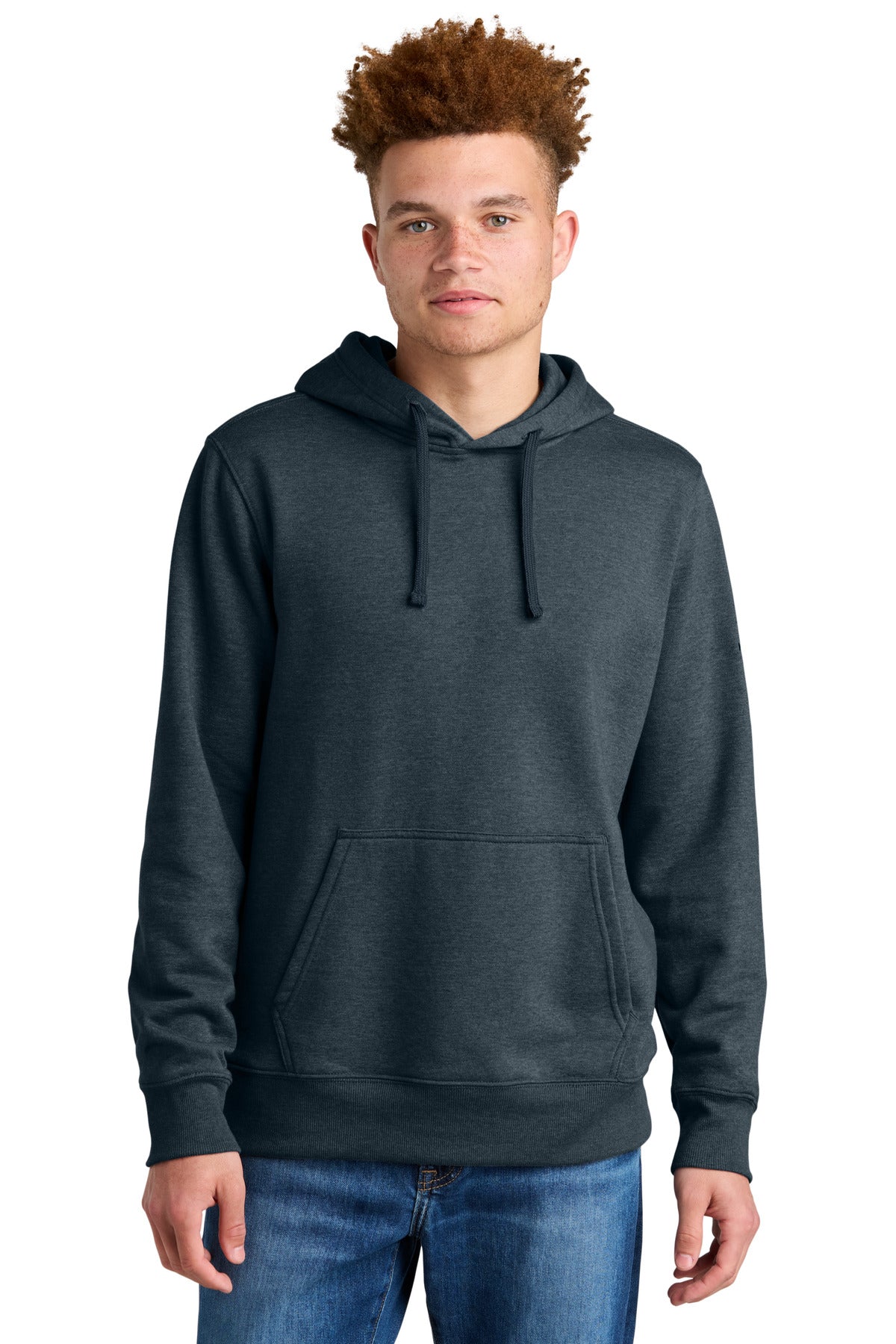 The North Face Sleeve Logo Pullover Hoodie NF0A8AU0 in Urban Navy Heather