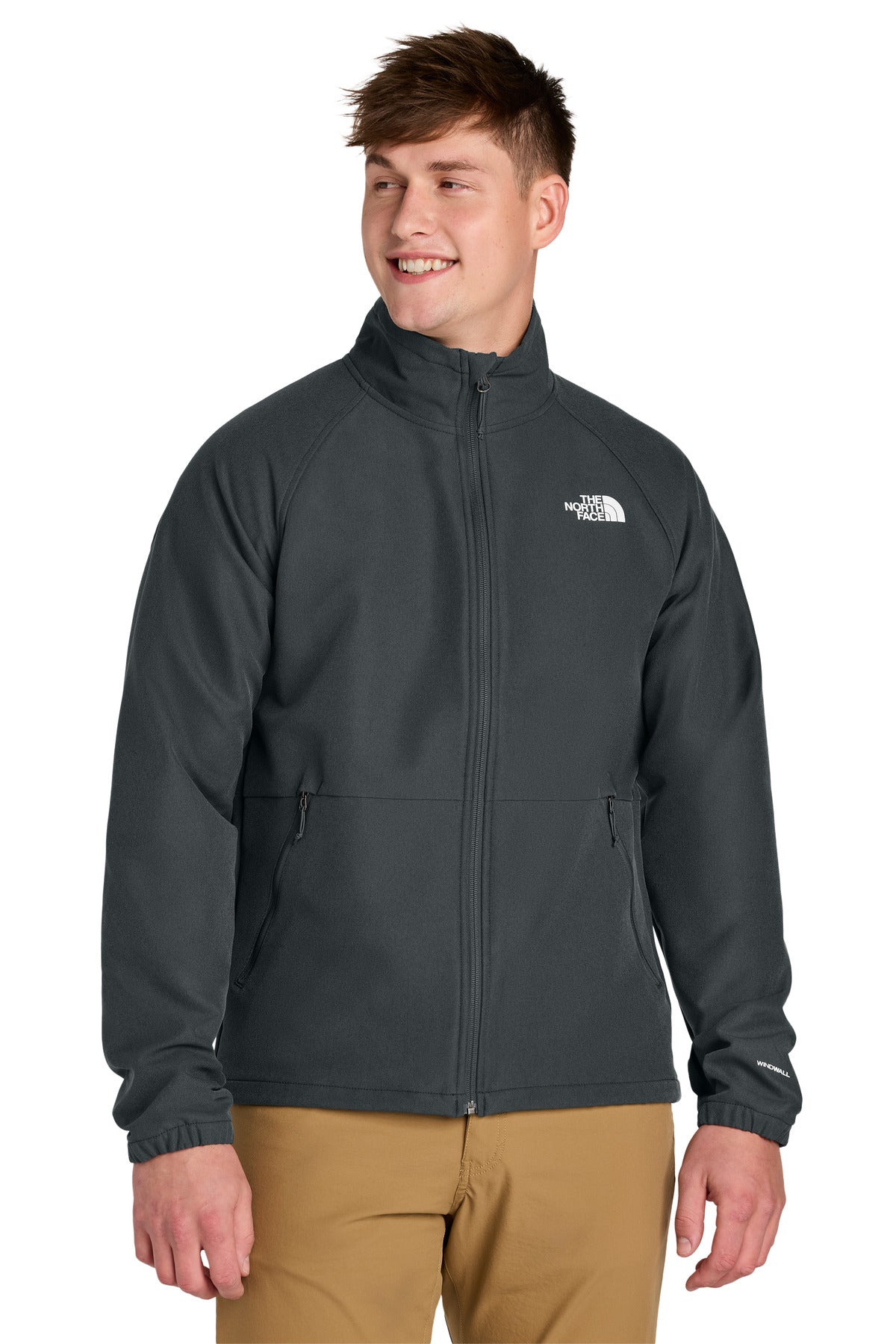 The North Face Barr Lake Soft Shell Jacket NF0A8BUD in Asphalt Grey Dark Heather