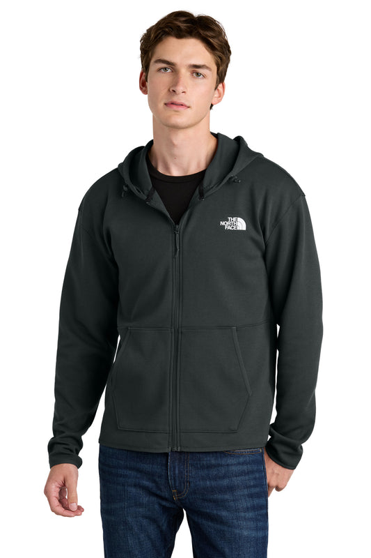 The North Face Double-Knit Full-Zip Hoodie NF0A8BUS in Asphalt Grey