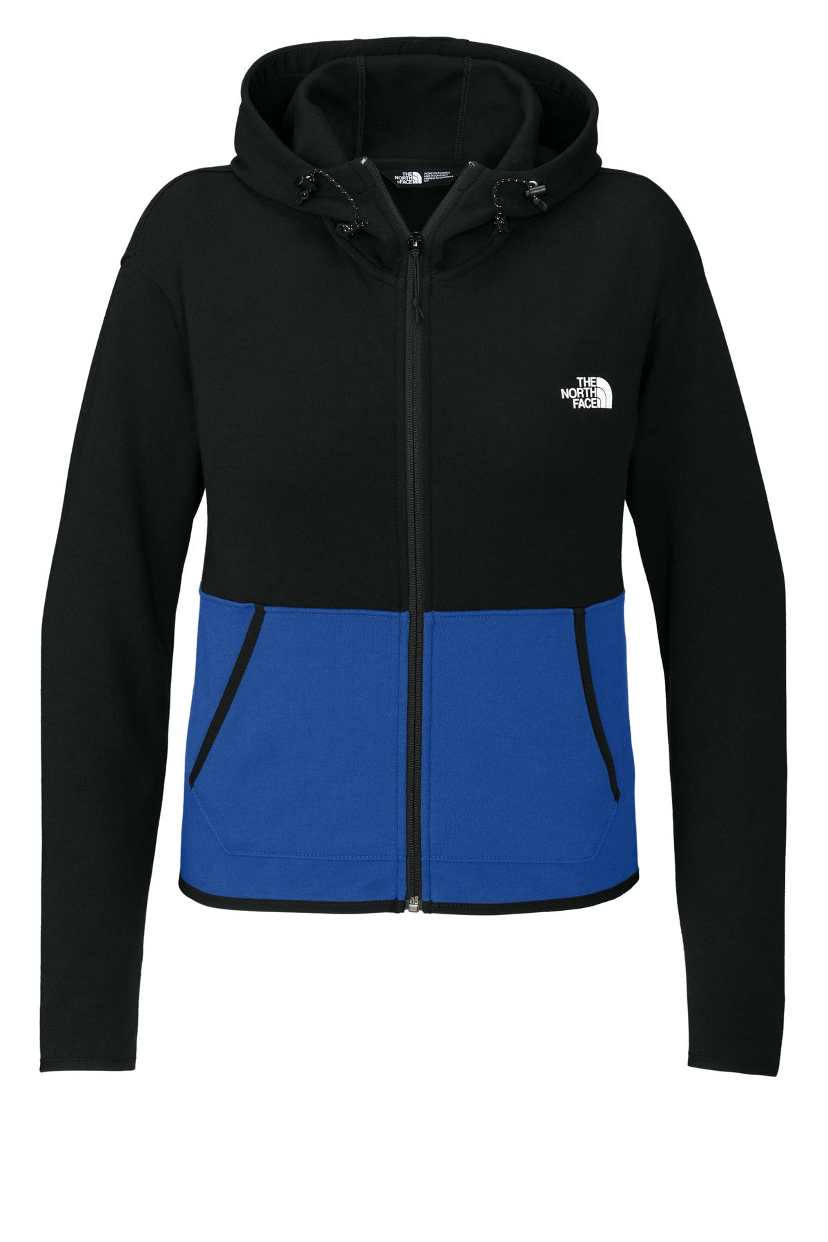 The North Face Women's Double-Knit Full-Zip Hoodie NF0A8BUT in TNF Blue/ TNF Black