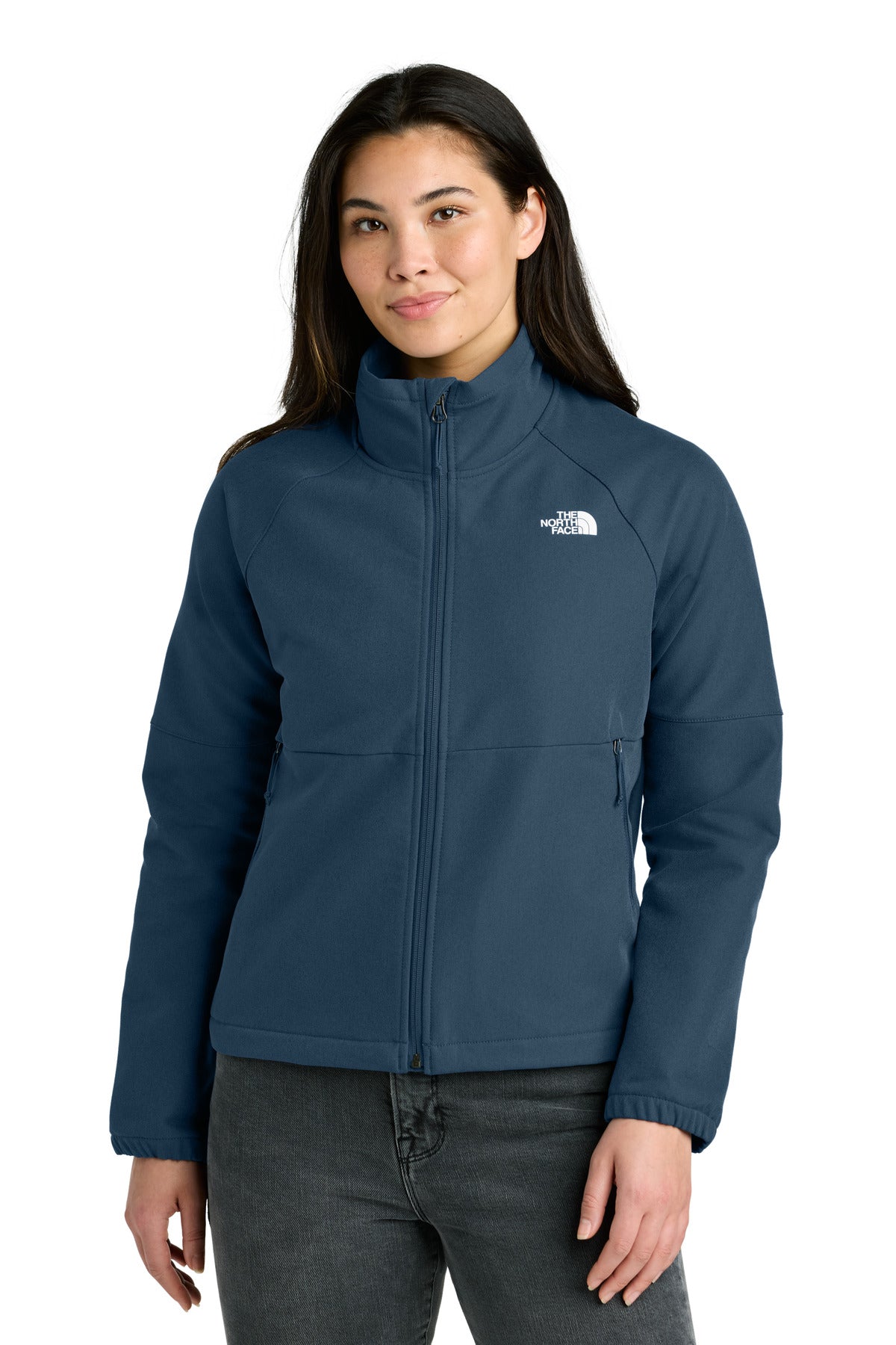 The North Face Women's Barr Lake Soft Shell Jacket NF0A8C5C in Shady Blue Dark Heather