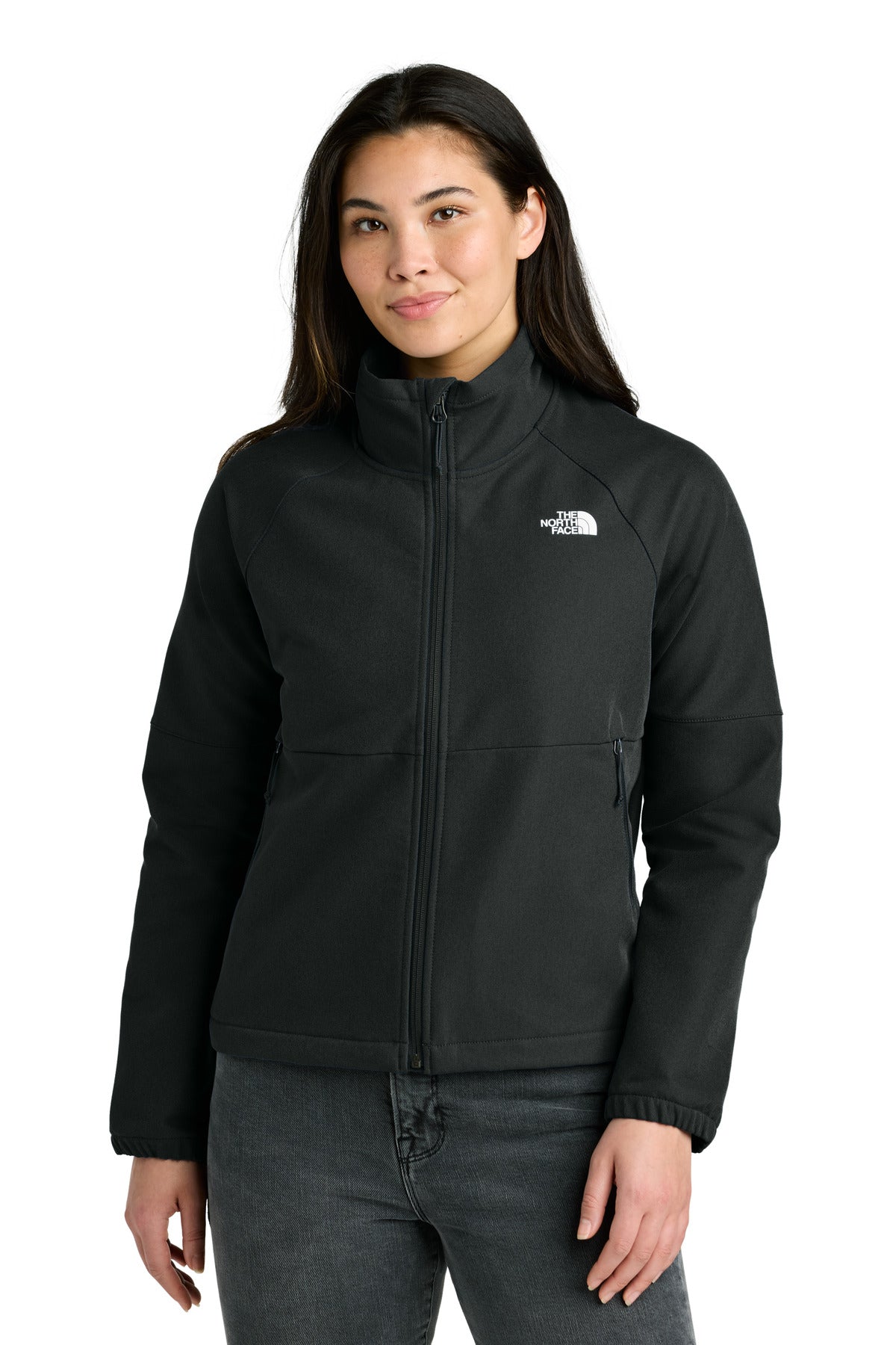 The North Face Women's Barr Lake Soft Shell Jacket NF0A8C5C in TNF Black Heather