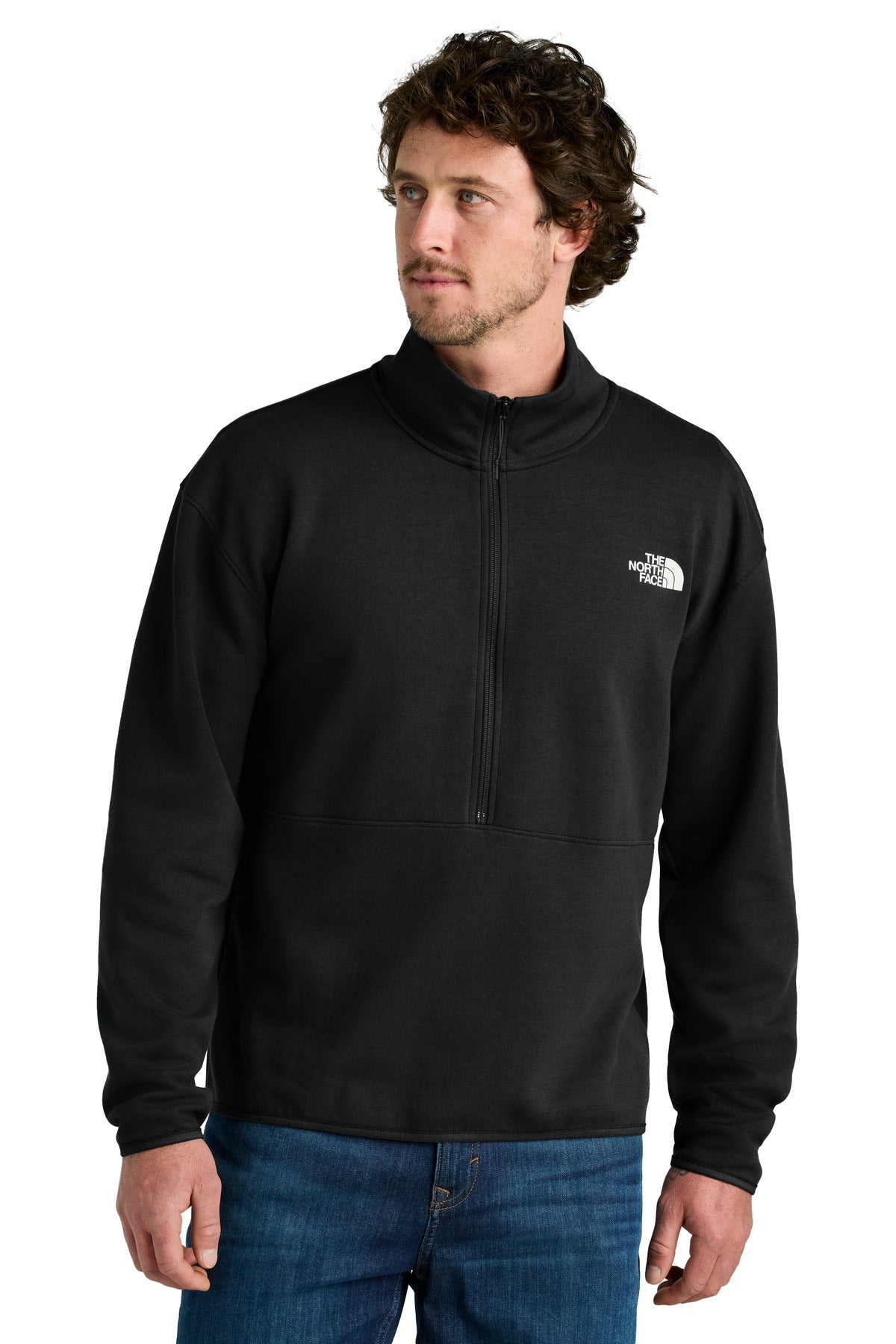 The North Face Double-Knit 1/2-Zip Fleece NF0A8C5G in TNF Black
