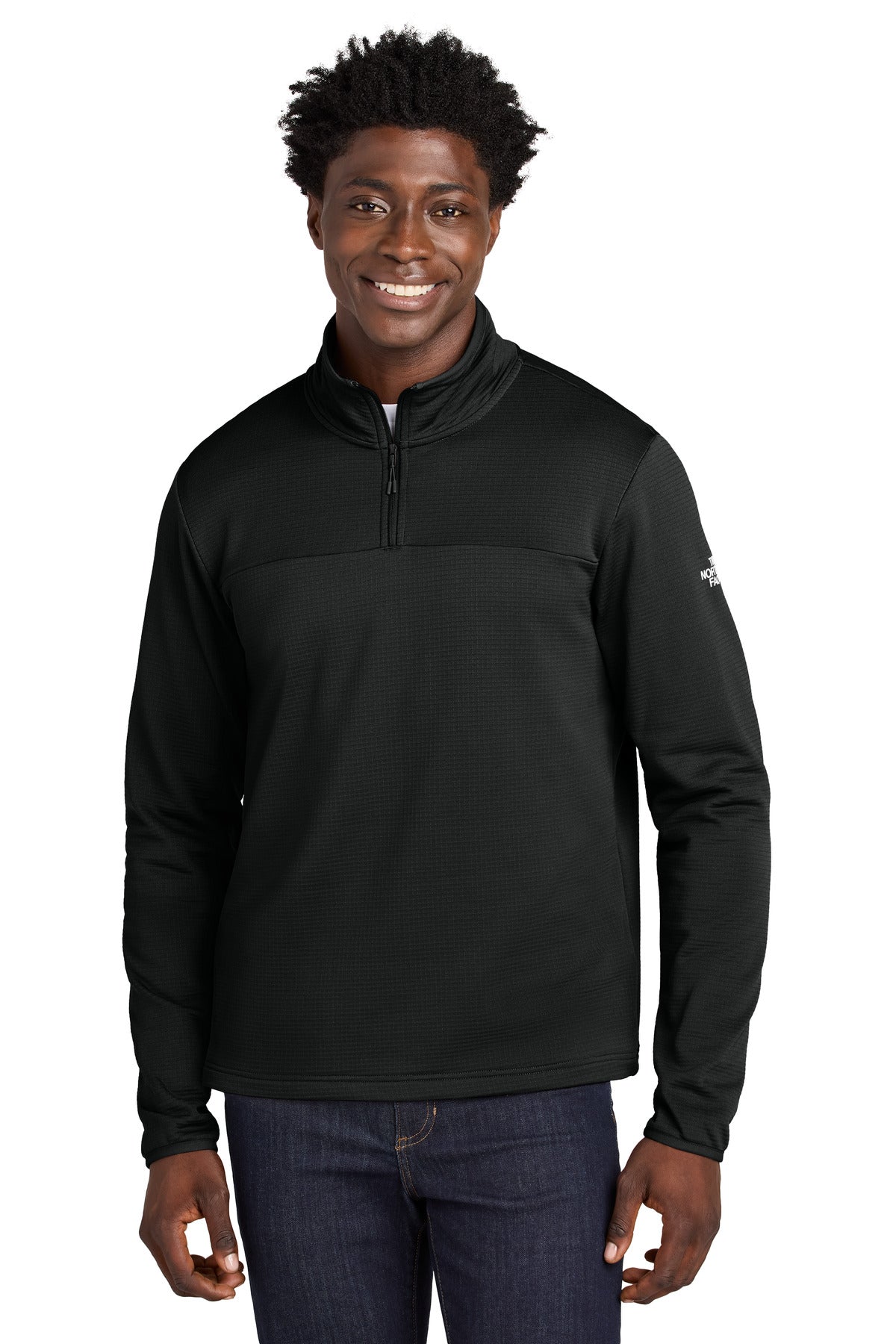 The North Face Aim 1/4-Zip Fleece NF0A8ENJ in TNF Black