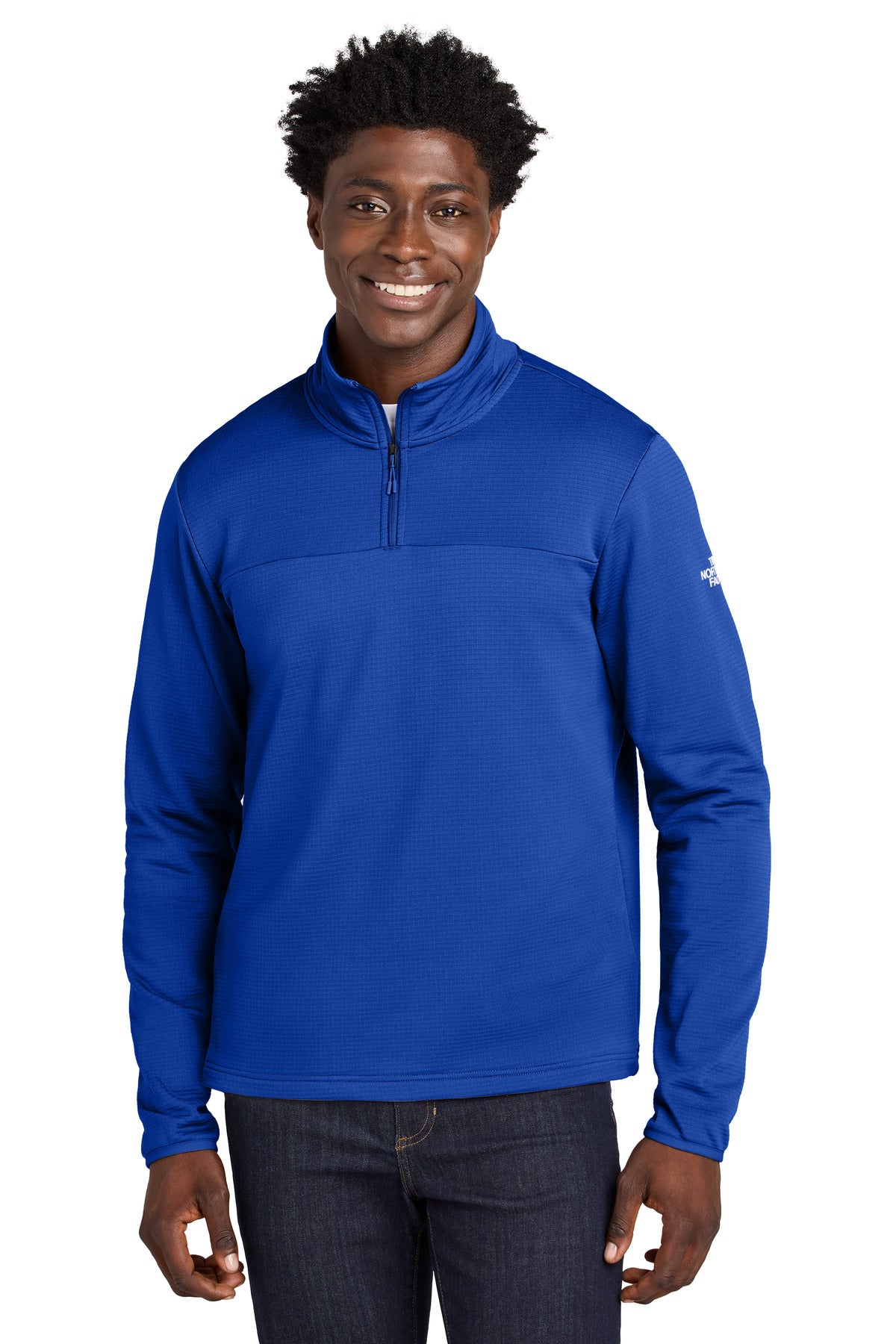 The North Face Aim 1/4-Zip Fleece NF0A8ENJ in TNF Blue