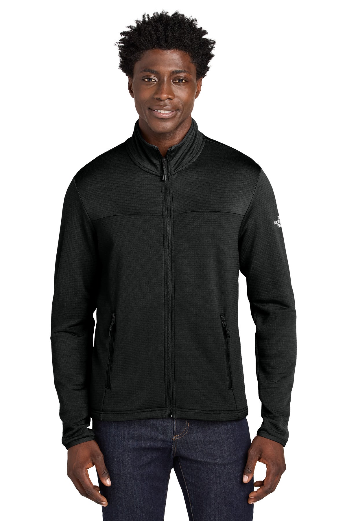 The North Face Aim Full-Zip Fleece Jacket NF0A8ENK in TNF Black