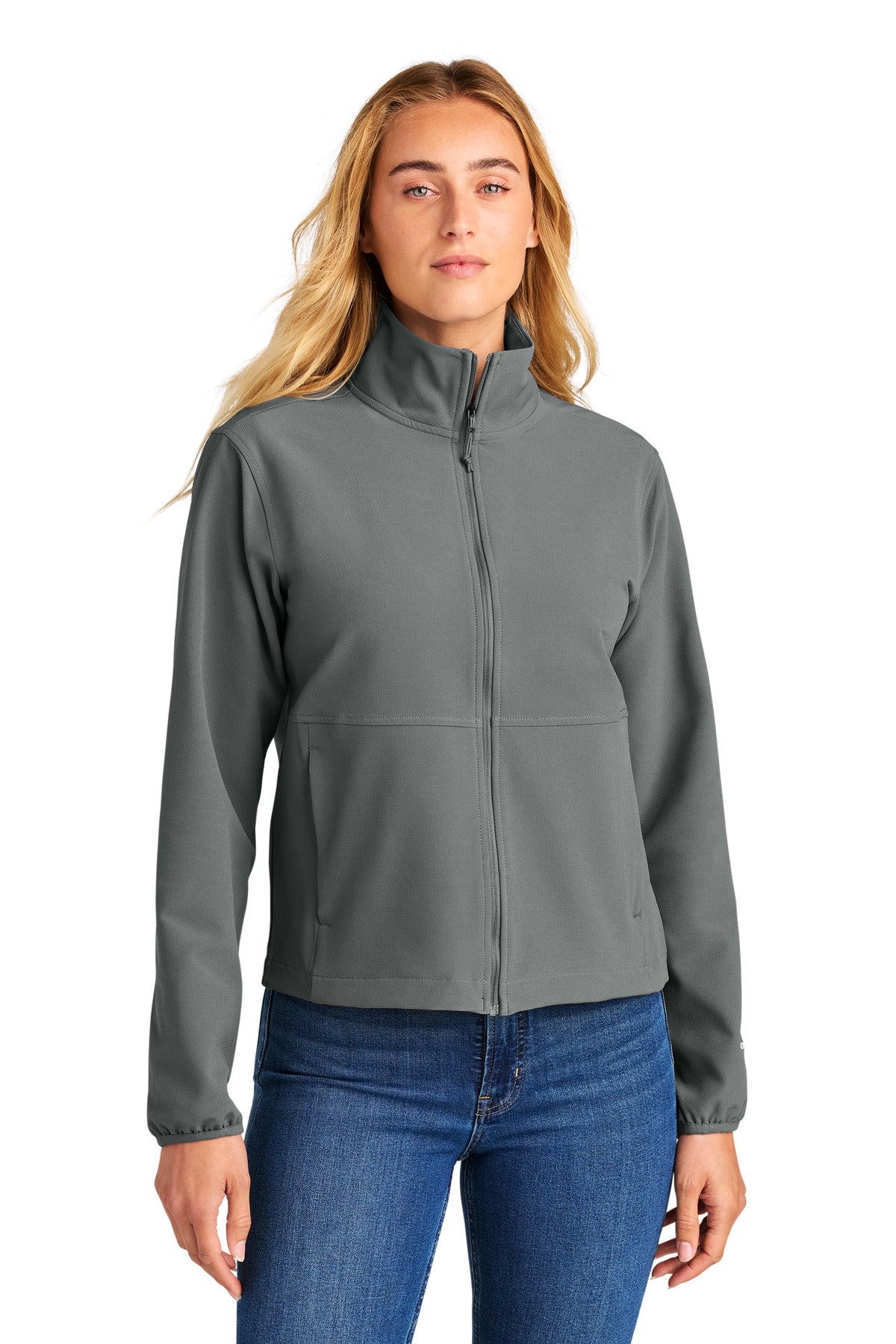 The North Face Women's Edge Stretch Soft Shell Jacket NF0A8ENP in Smoked Pearl Grey