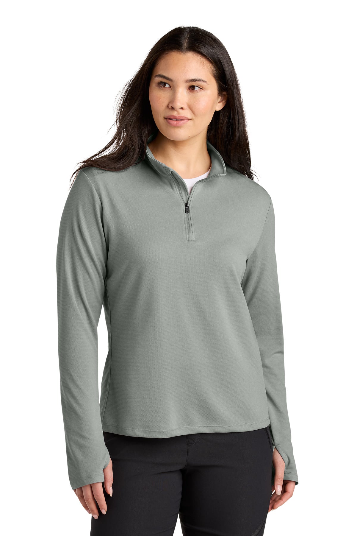 The North Face Women's Ambition 1/4-Zip NF0A8ENQ in Meld Grey Heather