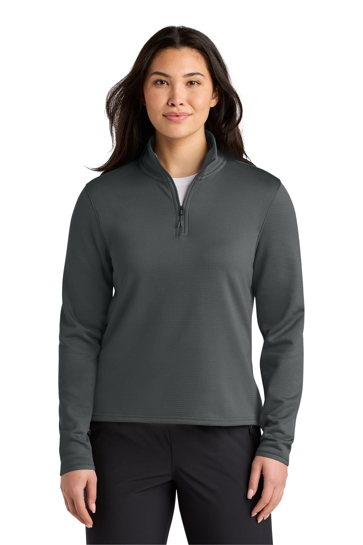 The North Face Women's Aim 1/4-Zip Fleece NF0A8FQK in Asphalt Grey
