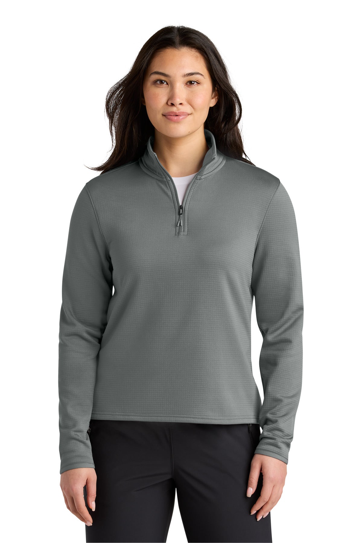 The North Face Women's Aim 1/4-Zip Fleece NF0A8FQK in Smoked Pearl Grey