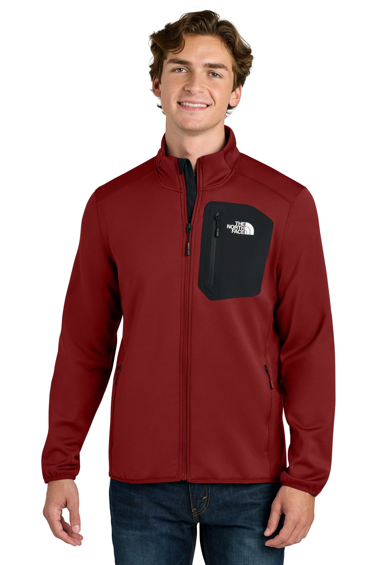 The North Face Dove Creek Full-Zip Fleece Jacket NF0A8FQN in Cardinal Red