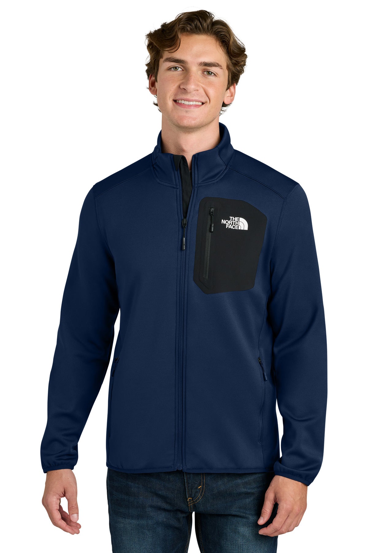 The North Face Dove Creek Full-Zip Fleece Jacket NF0A8FQN in Lunar Blue