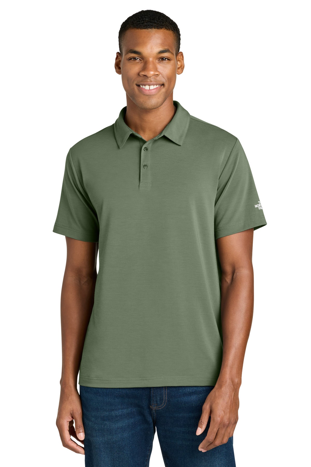 The North Face Canyon Crest Polo NF0A8GE0 in Bark Mist Green