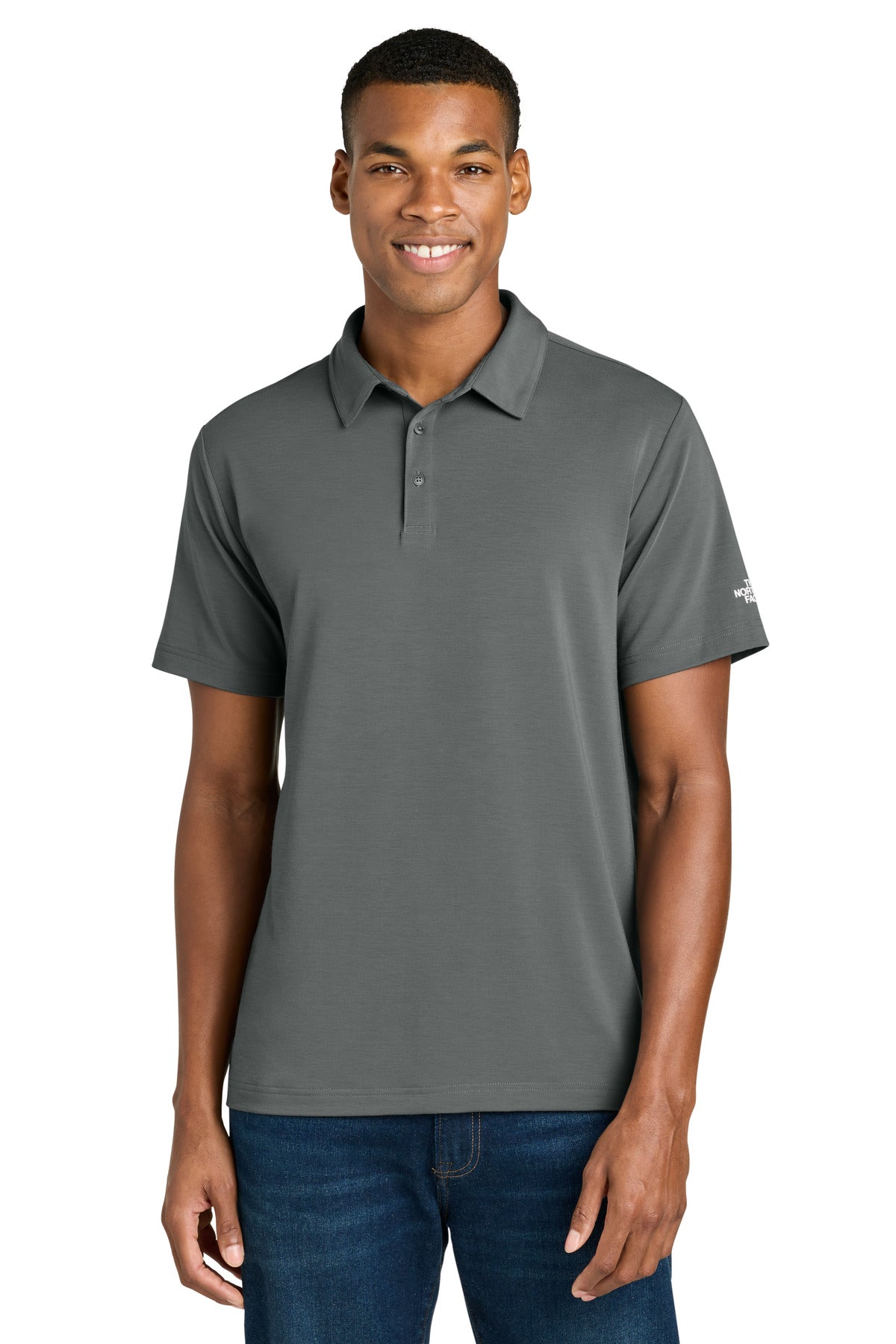 The North Face Canyon Crest Polo NF0A8GE0 in Smoked Pearl Grey