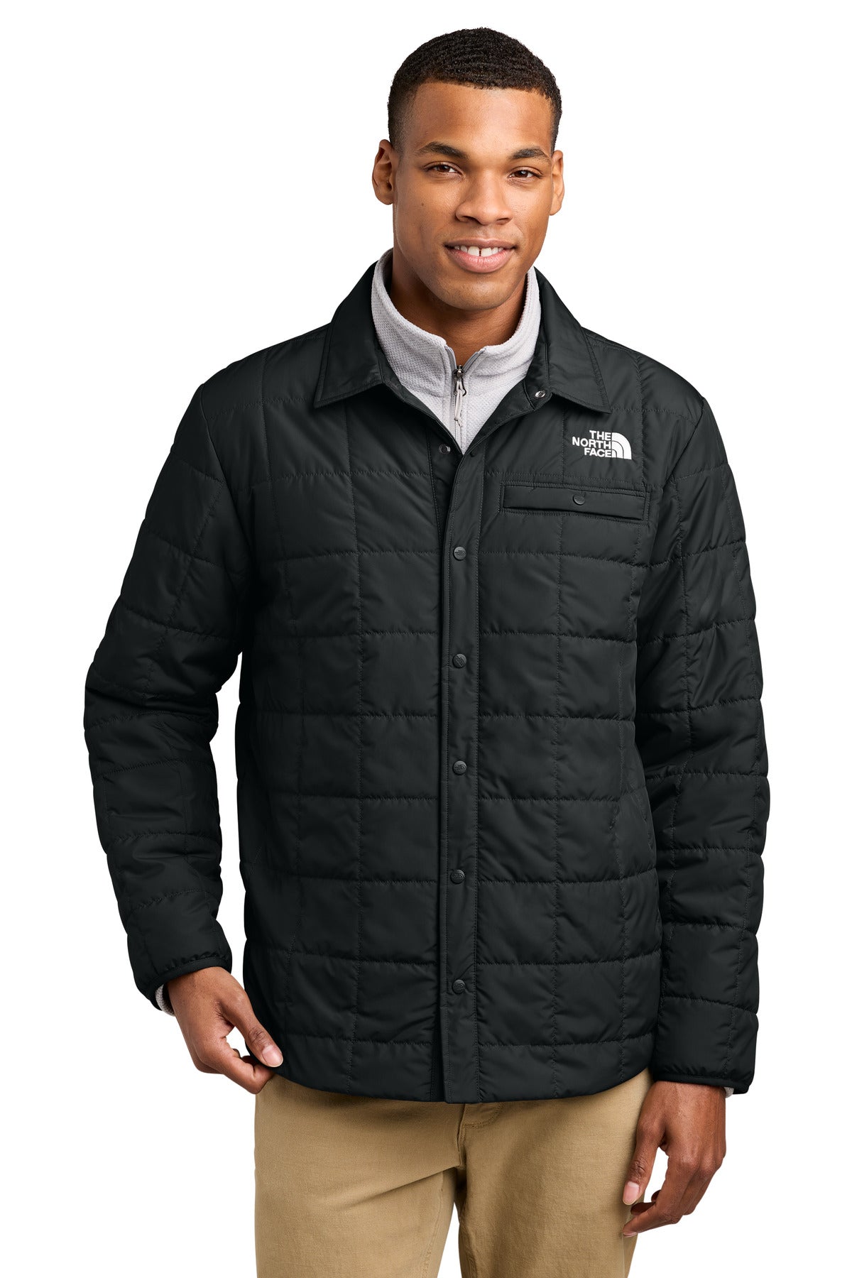 The North Face Iron Drift Quilted Shirt Jacket NF0A8JEX in TNF Black