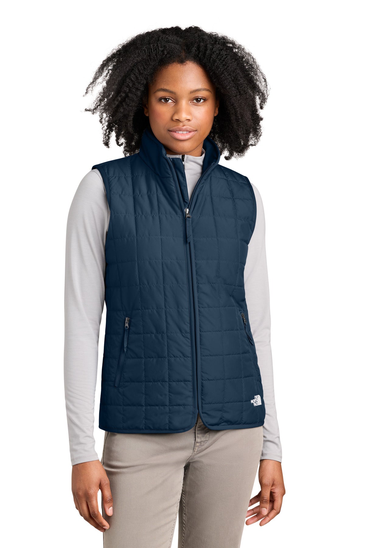 The North Face Women's Iron Drift Quilted Vest NF0A8JF0 in Summit Navy