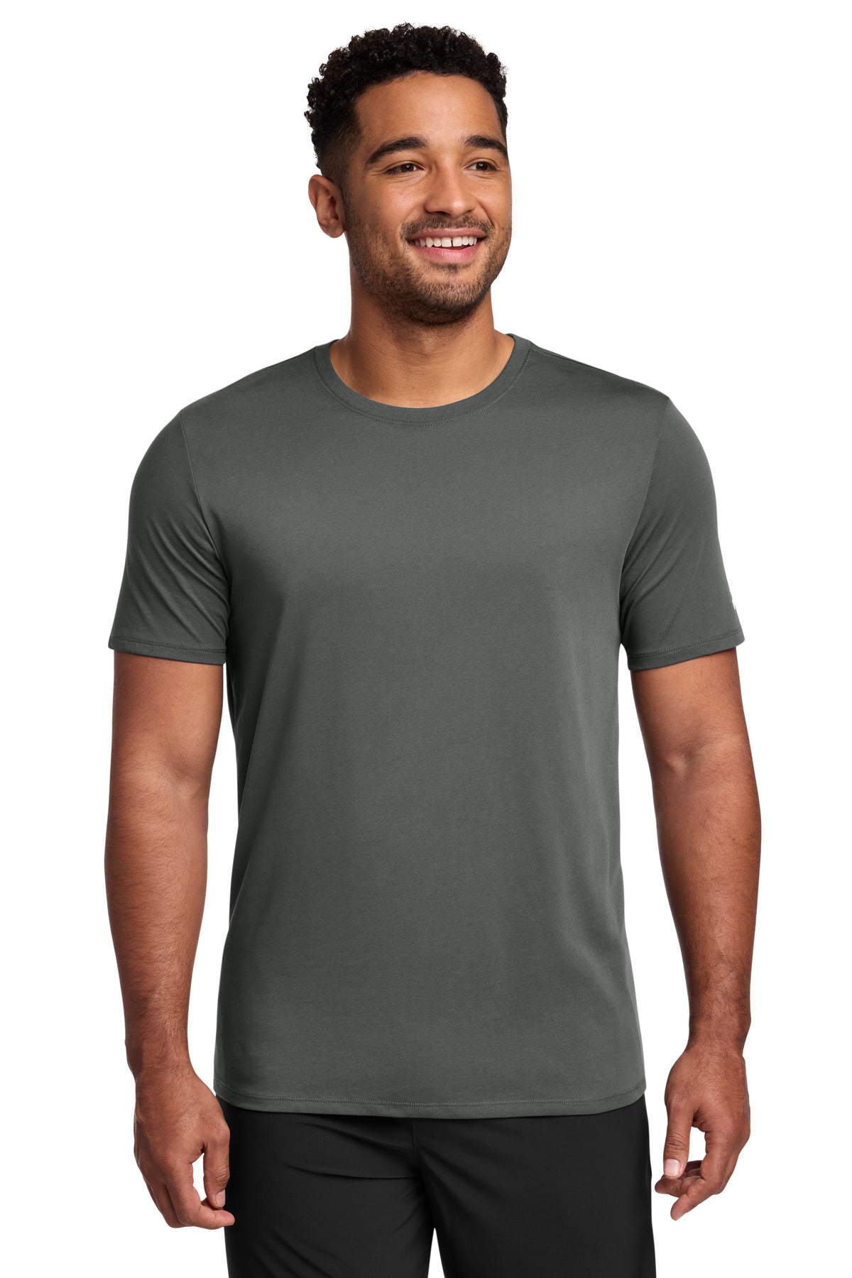 Nike Dri-FIT Cotton/Poly Tee. NKBQ5231 in Anthracite