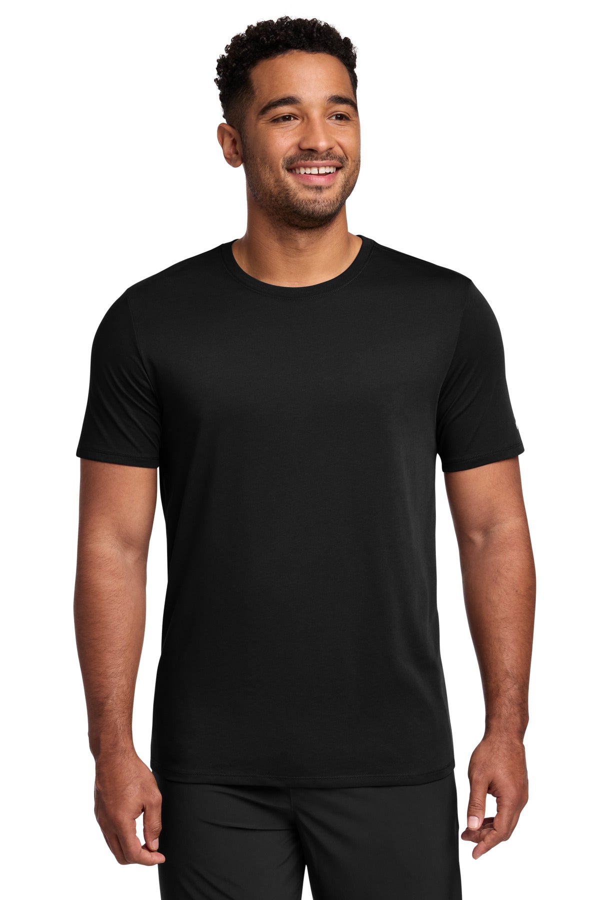 Nike Dri-FIT Cotton/Poly Tee. NKBQ5231 in Black