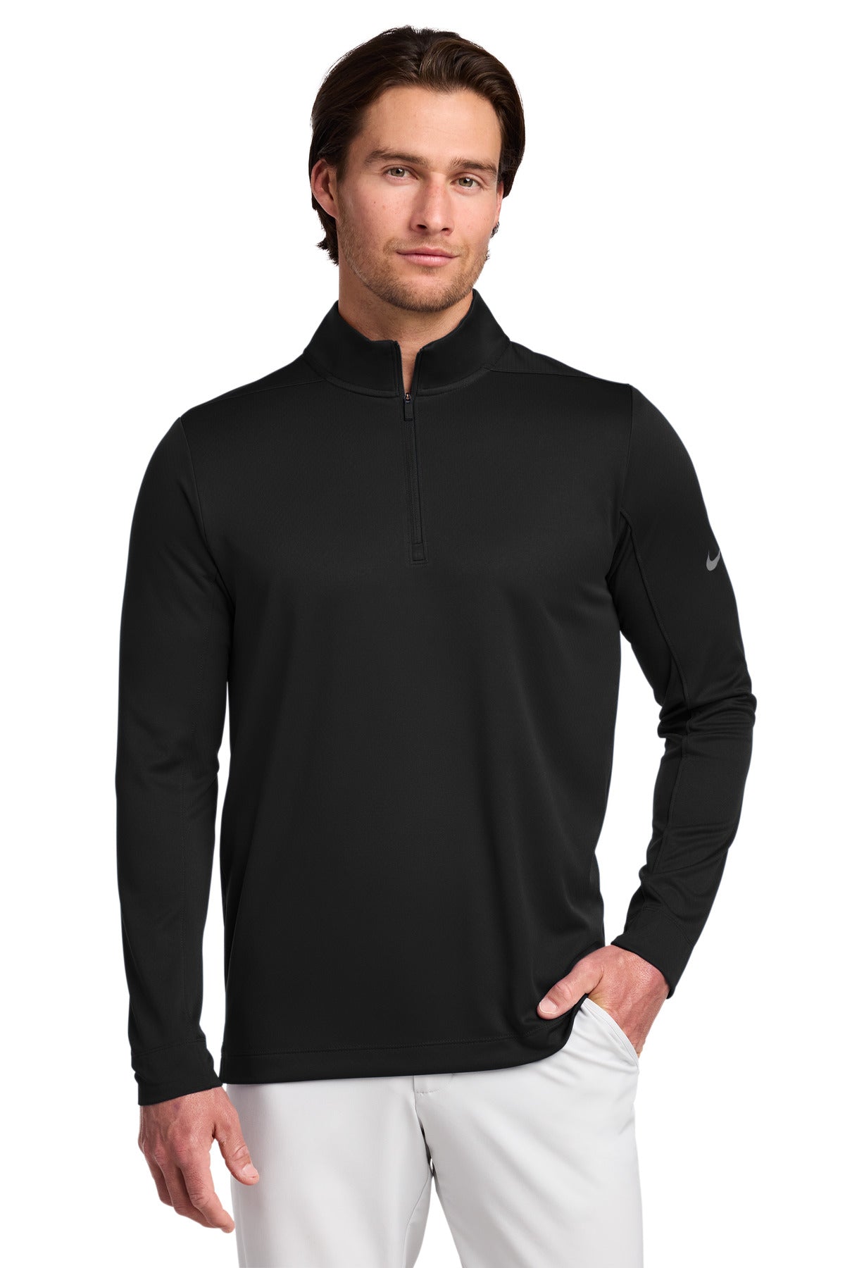 Nike Dry 1/2-Zip Cover-Up NKBV6044 in Black