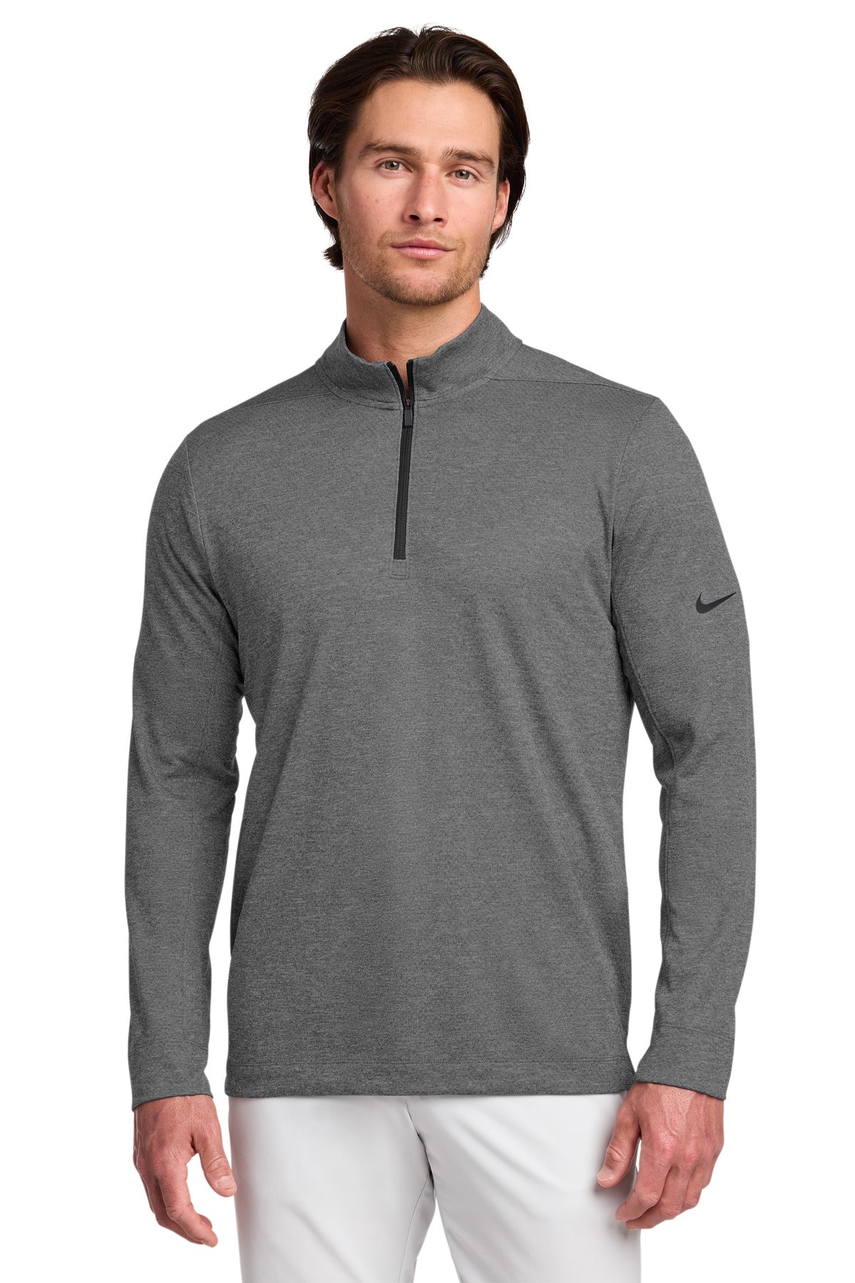 Nike Dry 1/2-Zip Cover-Up NKBV6044 in Black Heather