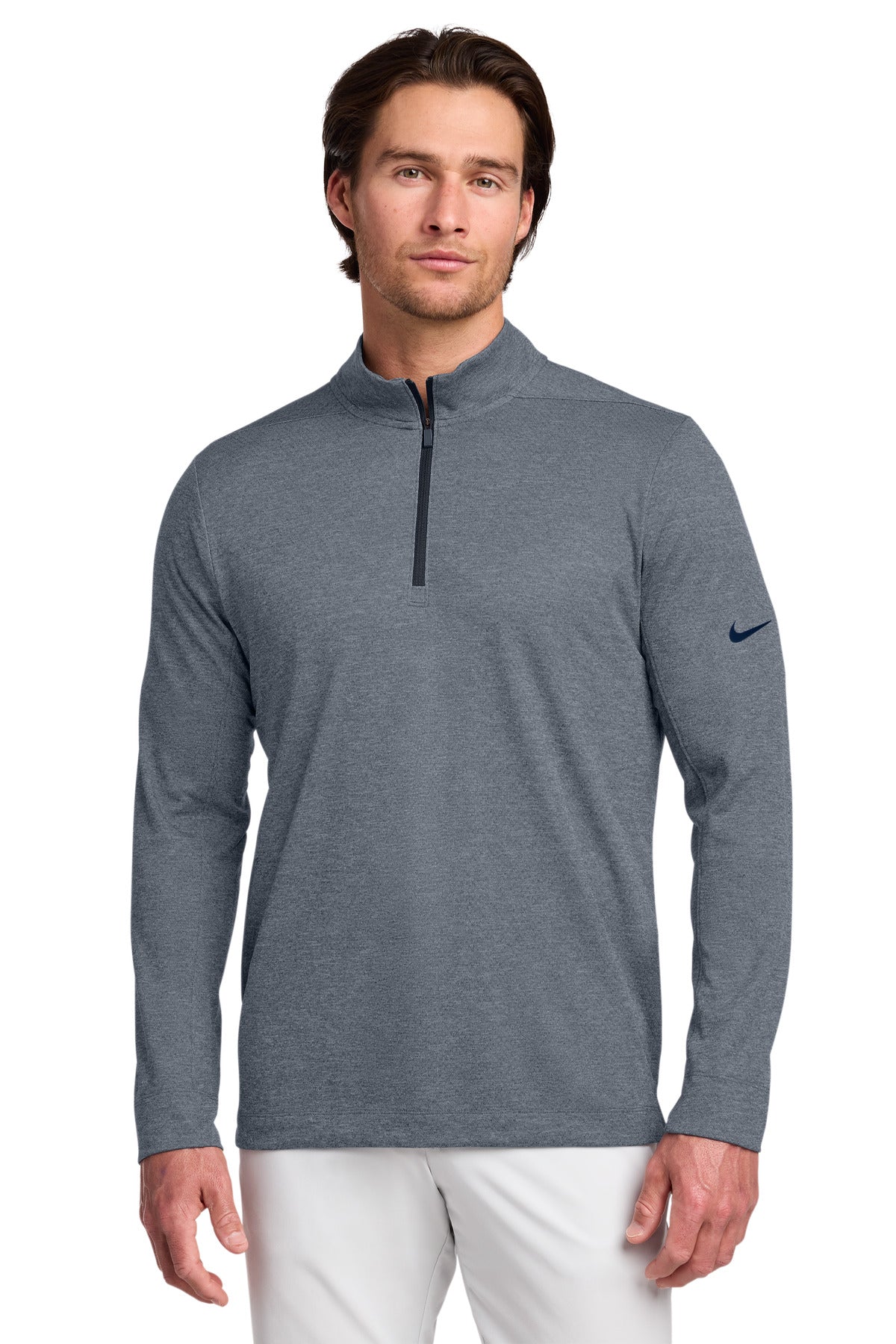Nike Dry 1/2-Zip Cover-Up NKBV6044 in Navy Heather