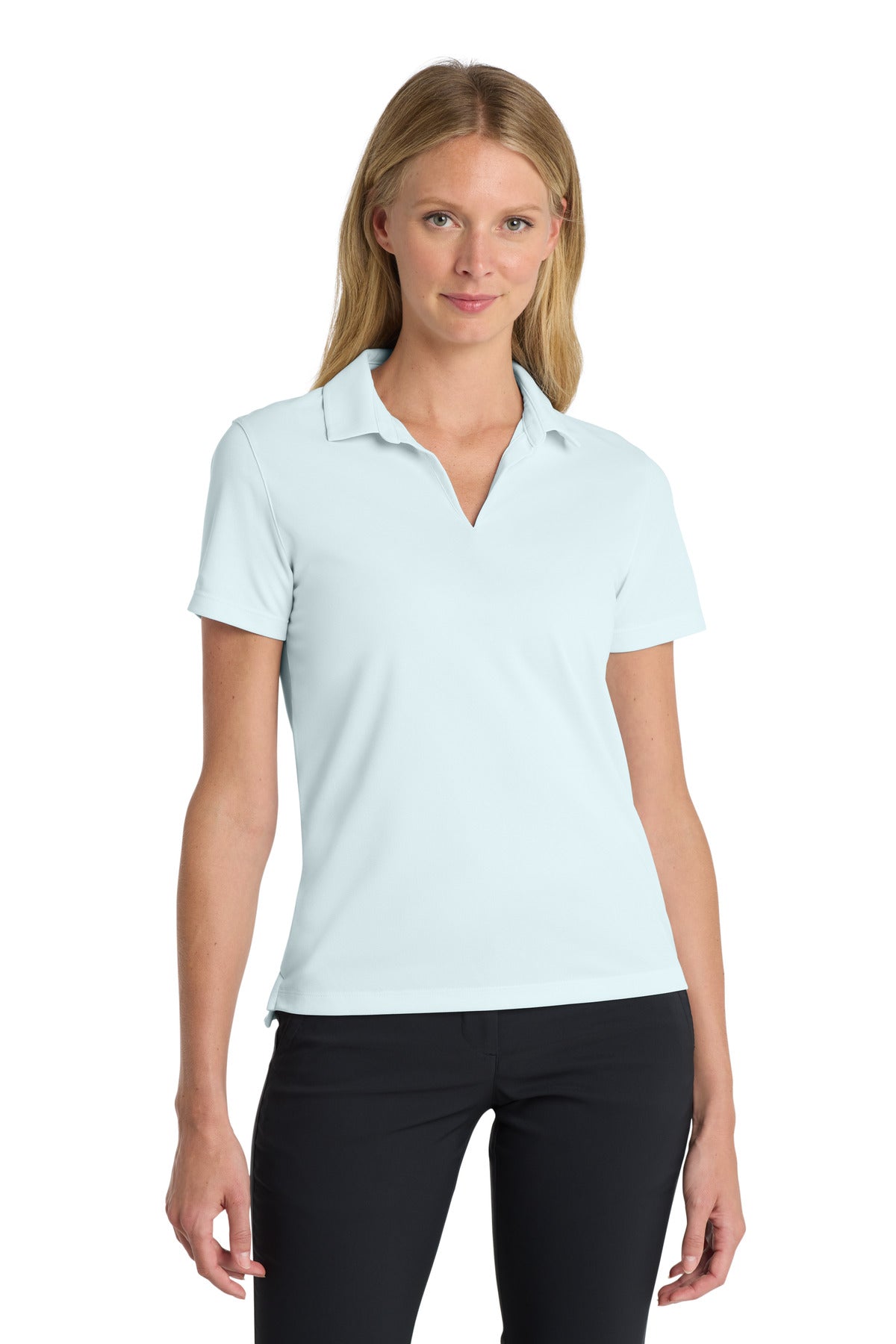 Nike Women's Dri-FIT Micro Pique 2.0 Polo NKDC1991 in Blue Tint