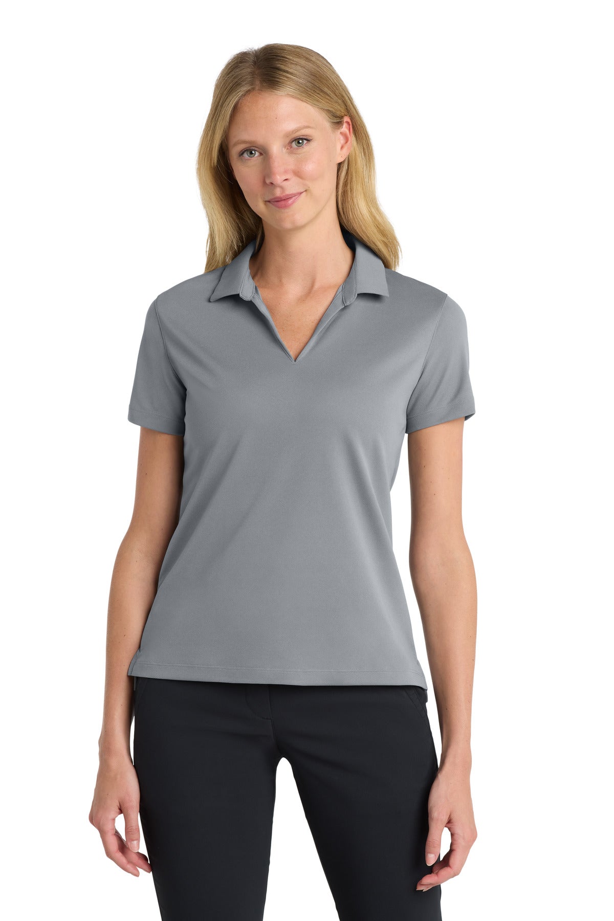 Nike Women's Dri-FIT Micro Pique 2.0 Polo NKDC1991 in Cool Grey