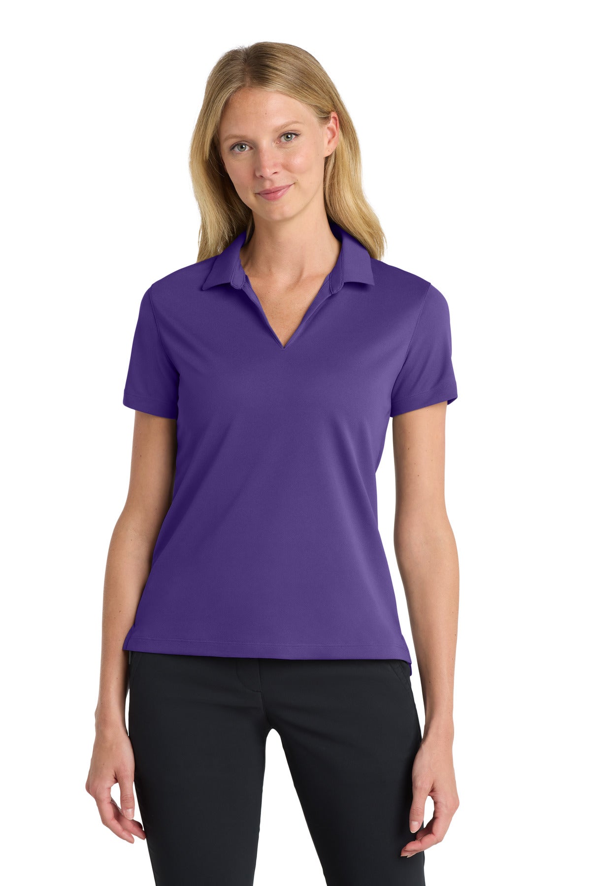 Nike Women's Dri-FIT Micro Pique 2.0 Polo NKDC1991 in Court Purple