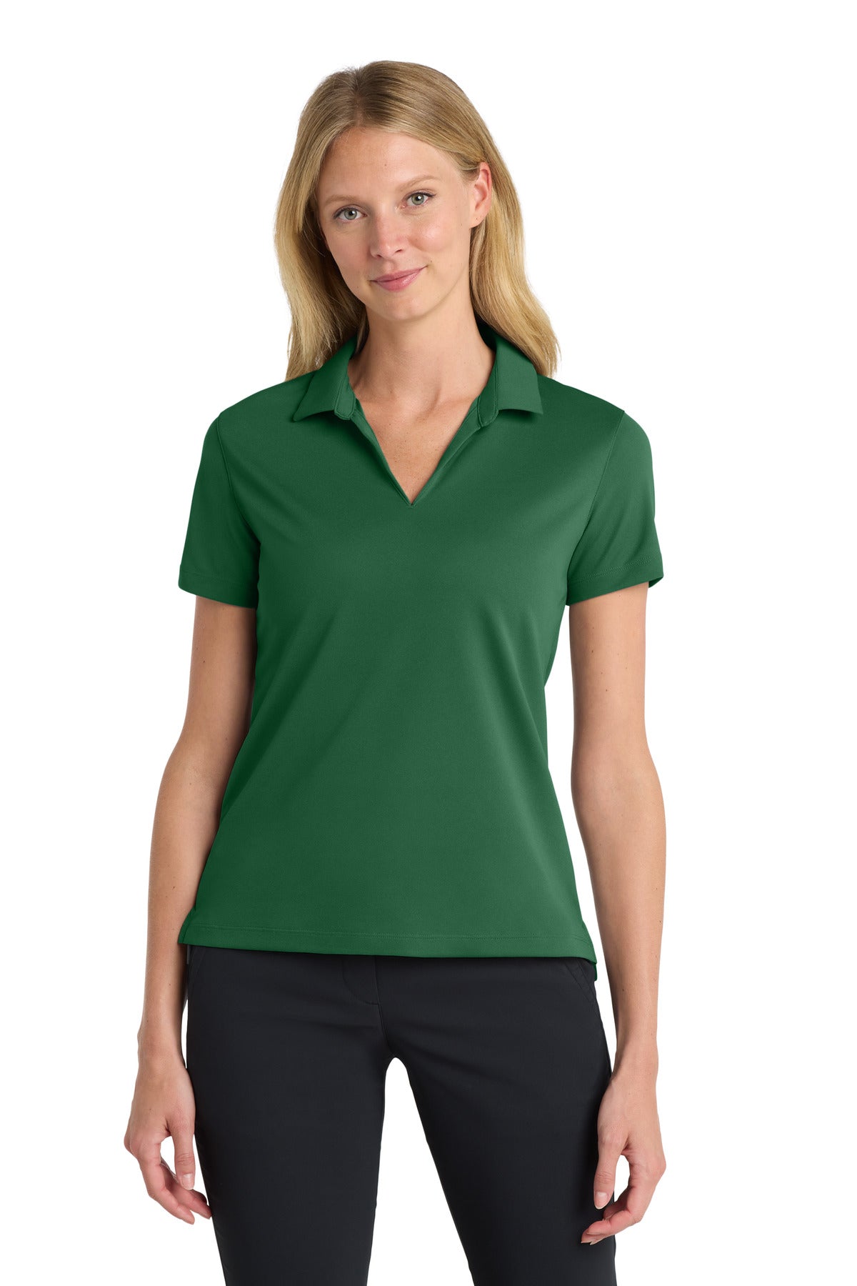 Nike Women's Dri-FIT Micro Pique 2.0 Polo NKDC1991 in Gorge Green