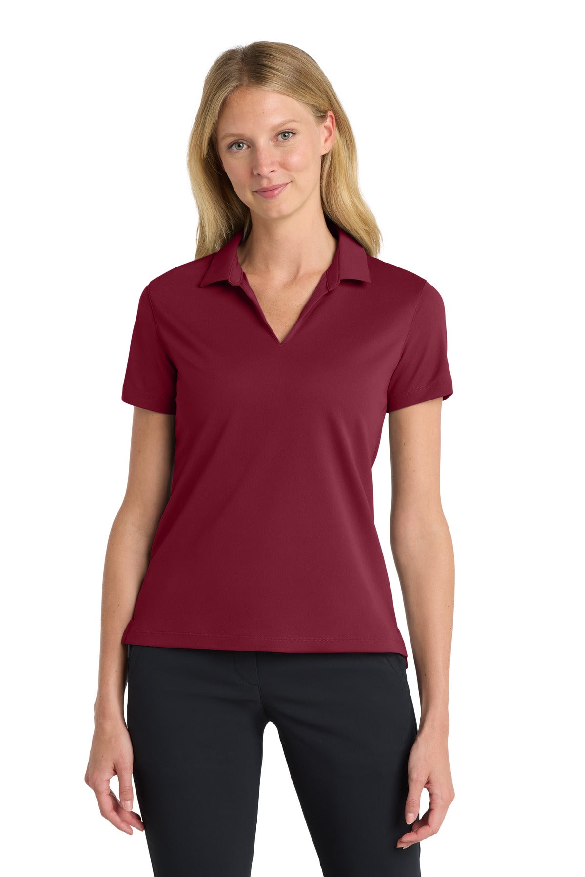 Nike Women's Dri-FIT Micro Pique 2.0 Polo NKDC1991 in Team Red