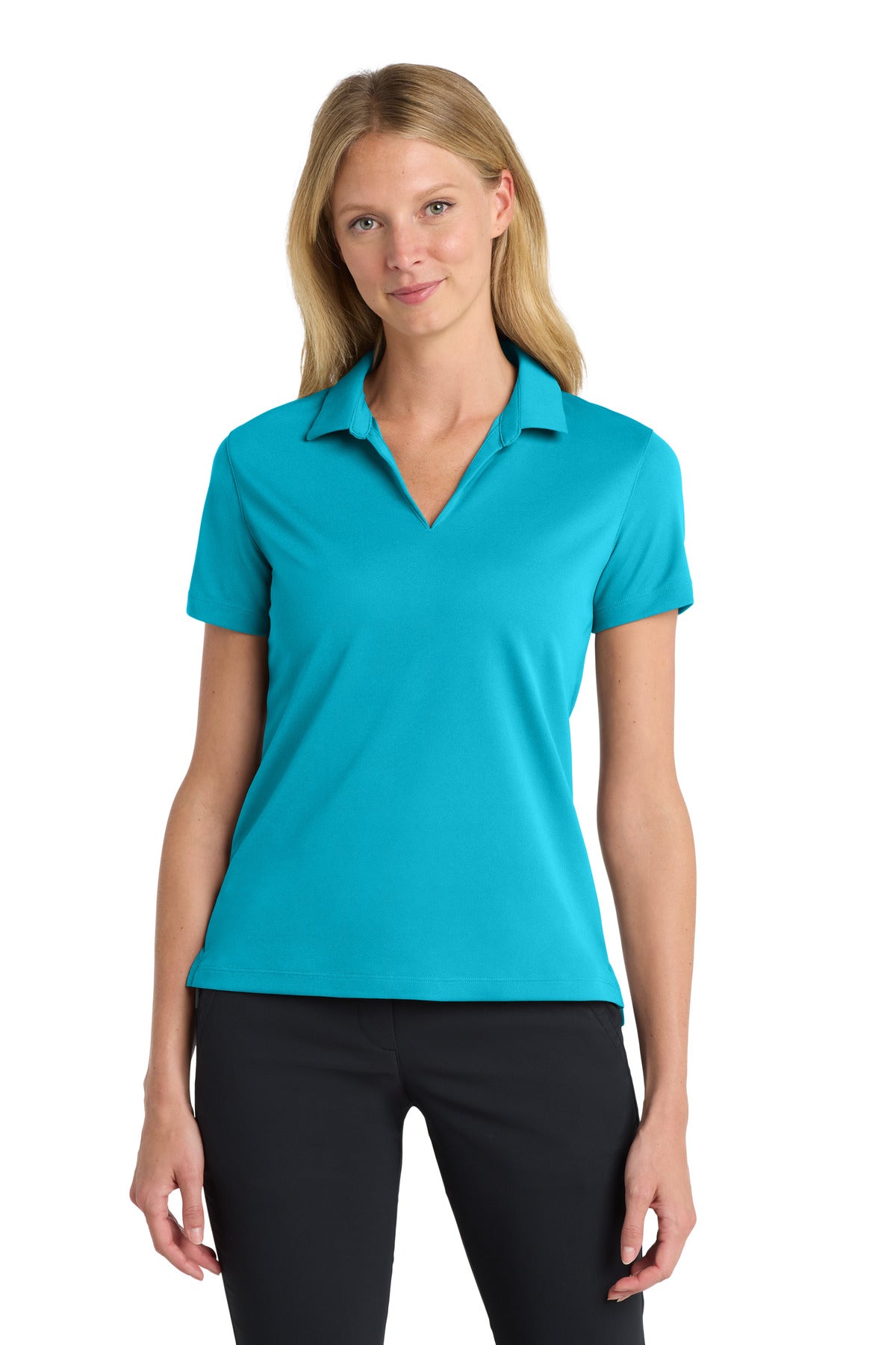 Nike Women's Dri-FIT Micro Pique 2.0 Polo NKDC1991 in Tidal Blue