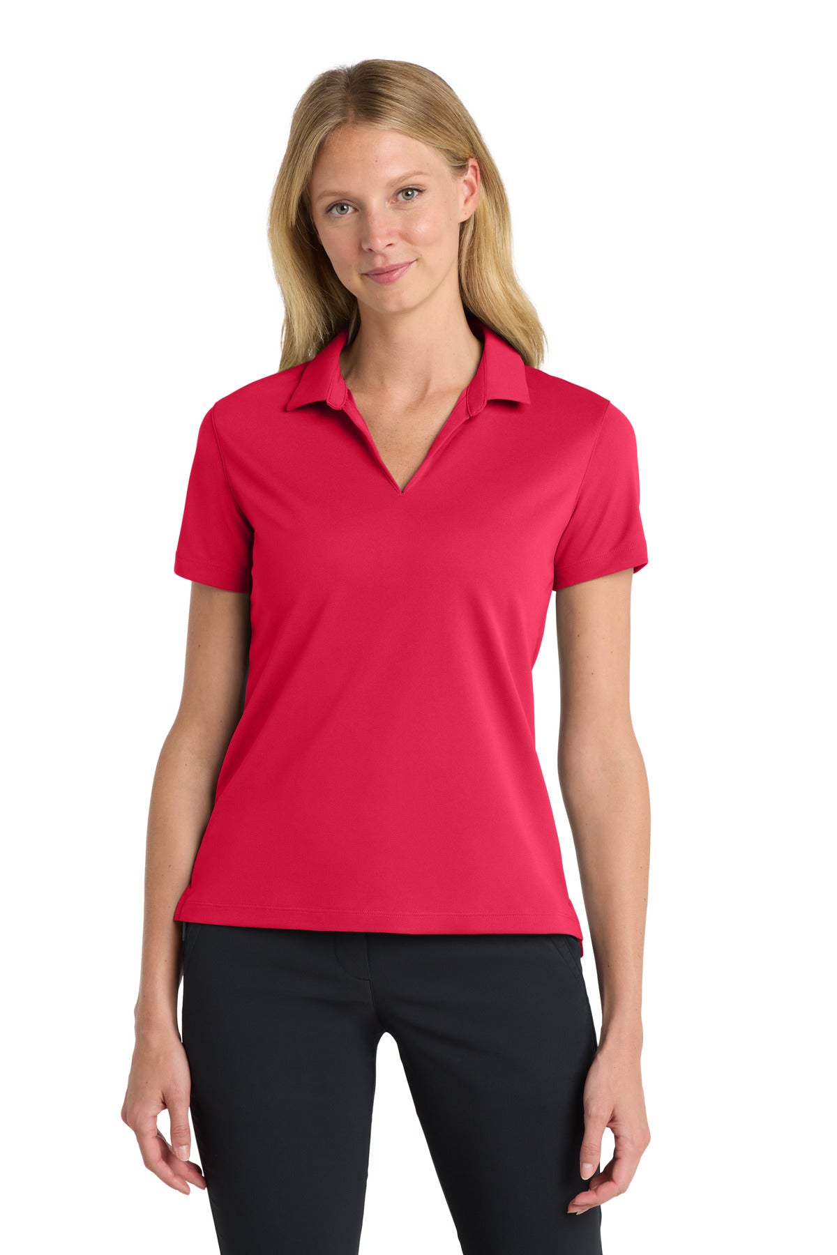 Nike Women's Dri-FIT Micro Pique 2.0 Polo NKDC1991 in University Red