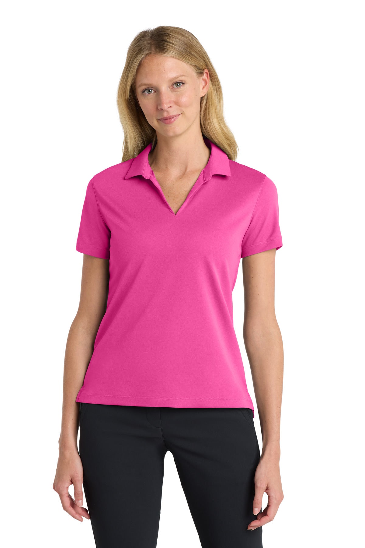 Nike Women's Dri-FIT Micro Pique 2.0 Polo NKDC1991 in Vivid Pink