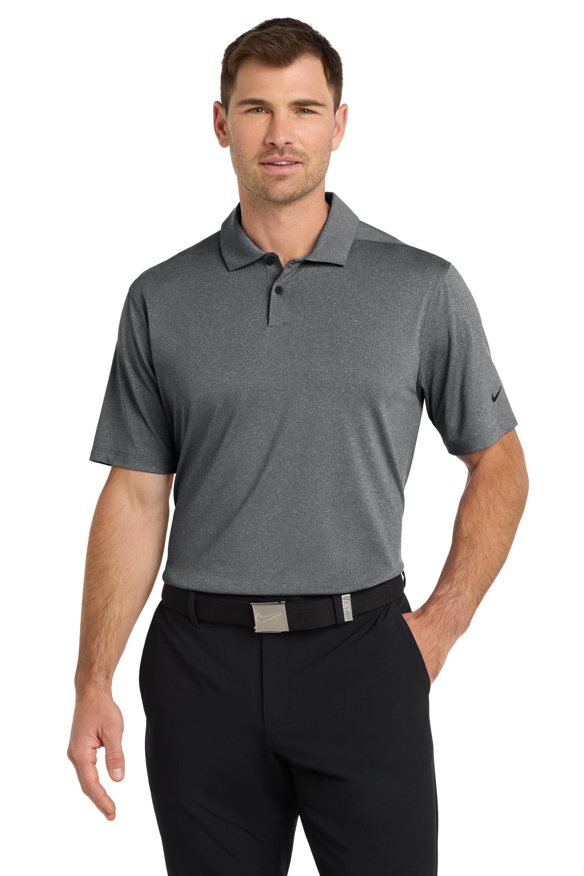 Nike Dri-FIT Vapor Polo NKDC2108 in Black Heather