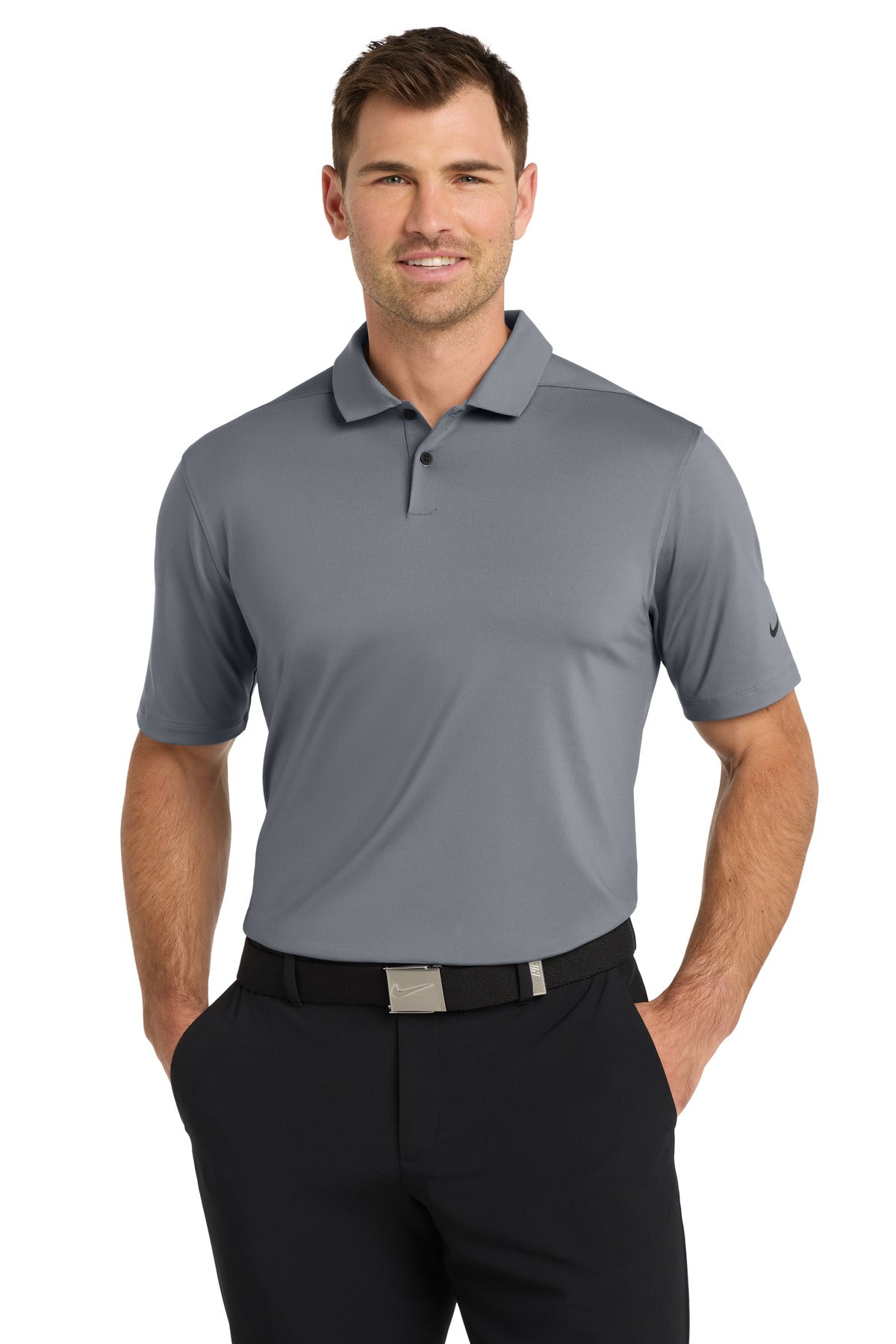 Nike Dri-FIT Vapor Polo NKDC2108 in Cool Grey