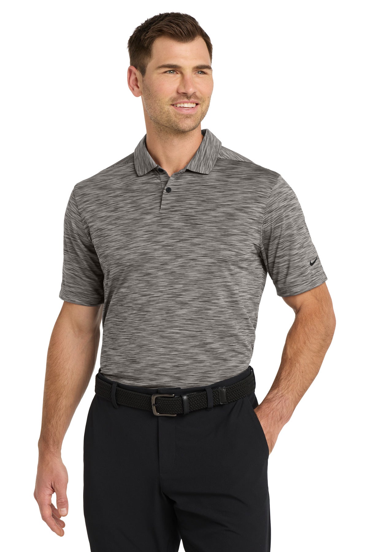 Nike Dri-FIT Vapor Space Dyed Polo NKDC2109 in Anthracite
