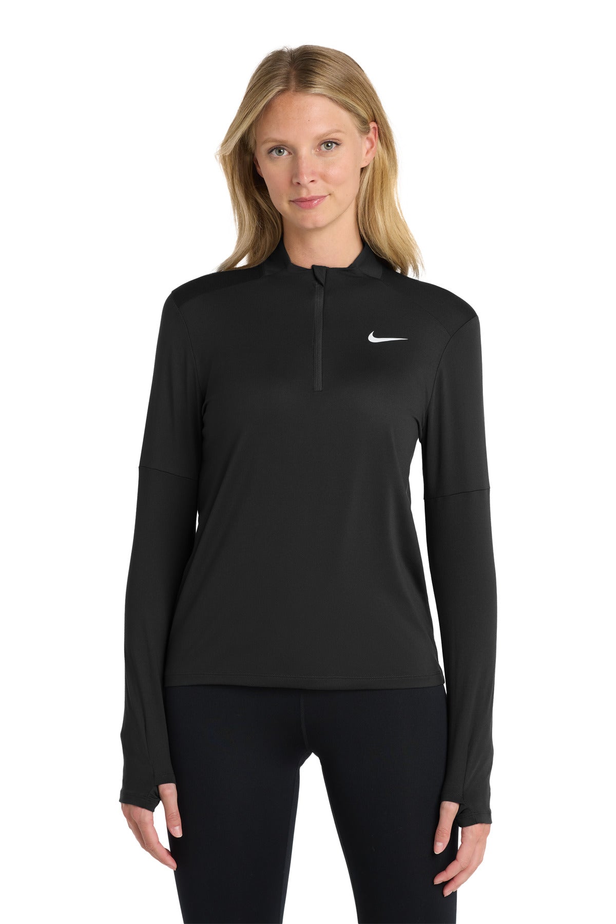 Nike Women's Dri-FIT Element 1/2-Zip Top NKDH4951 in Black