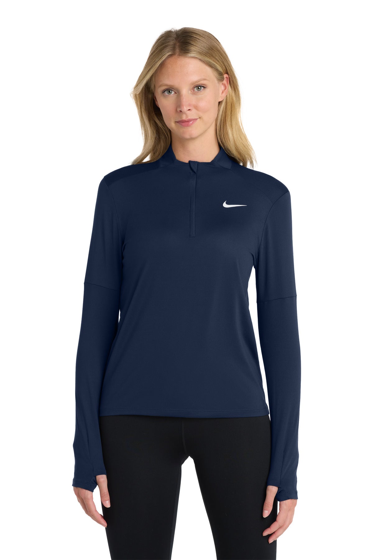 Nike Women's Dri-FIT Element 1/2-Zip Top NKDH4951 in Navy