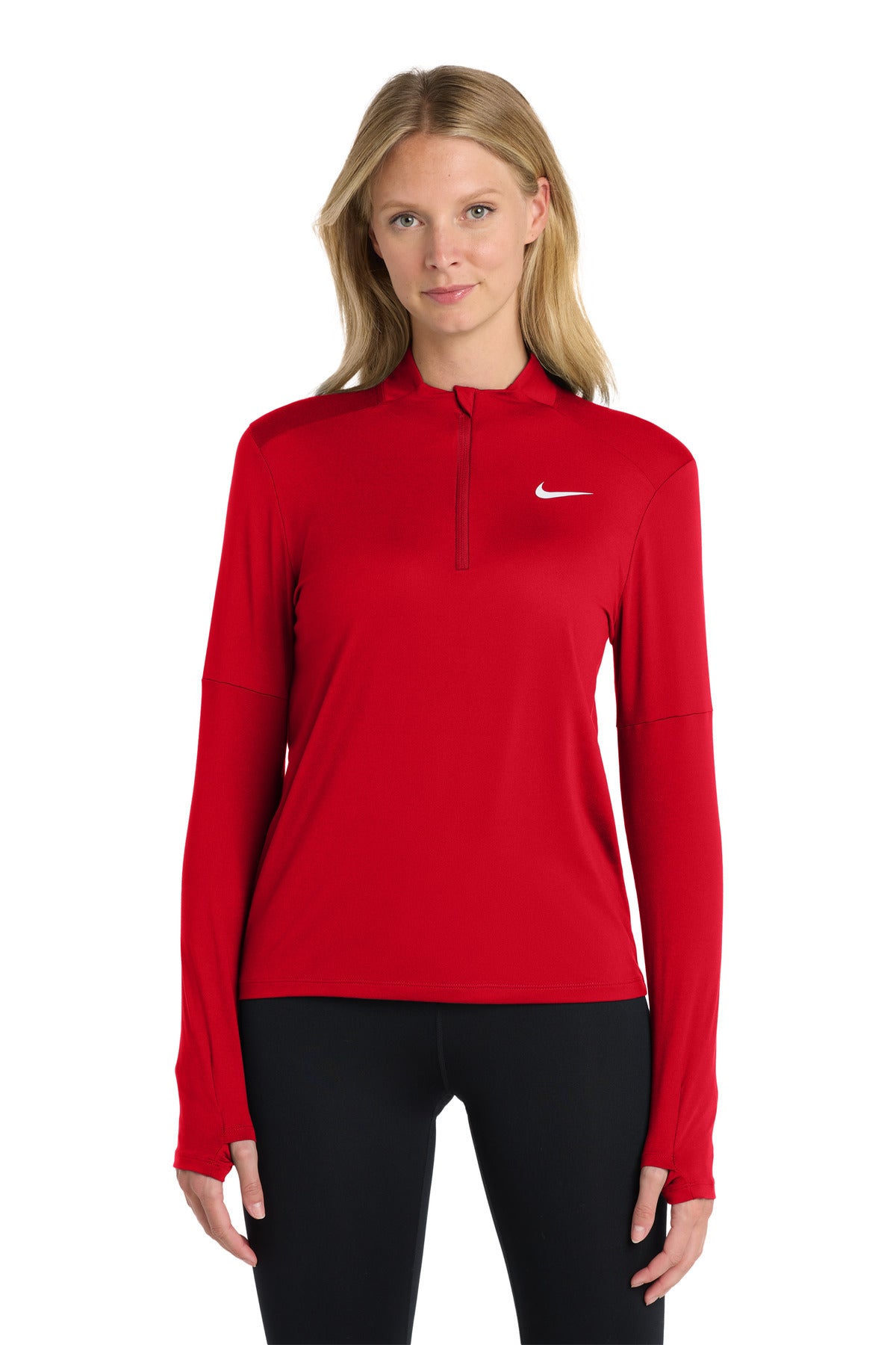 Nike Women's Dri-FIT Element 1/2-Zip Top NKDH4951 in Scarlet