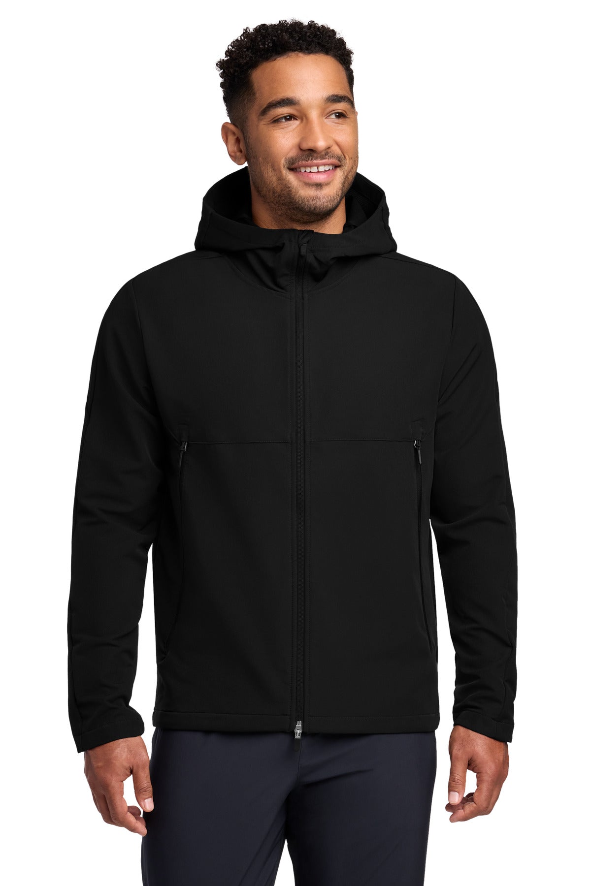 Nike Hooded Soft Shell Jacket NKDR1543 in Black