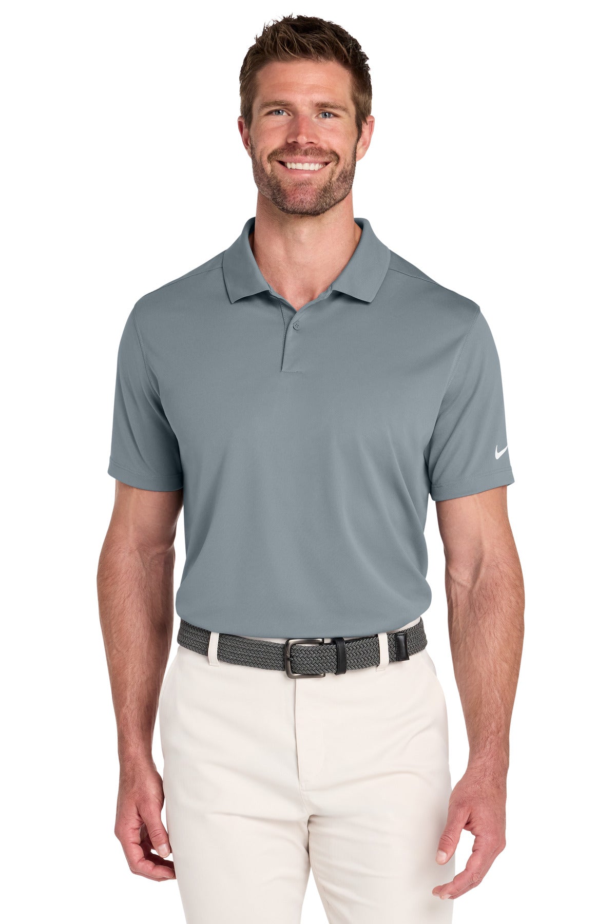 Nike Victory Solid Polo NKDX6684 in Cool Grey