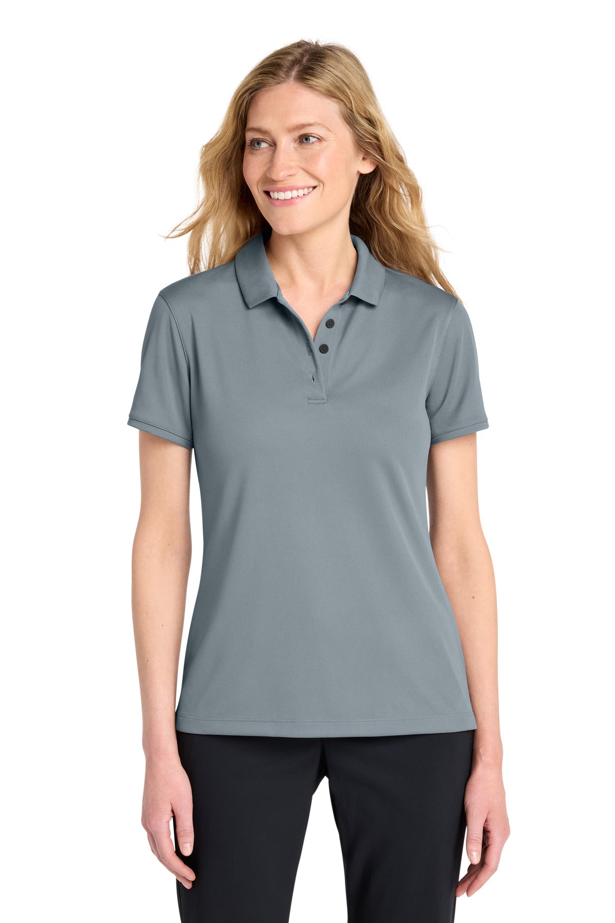 Nike Women's Victory Solid Polo NKDX6685 in Cool Grey