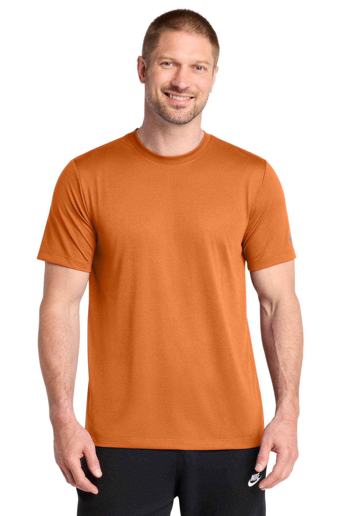 Nike Swoosh Sleeve rLegend Tee NKDX8730 in Desert Orange
