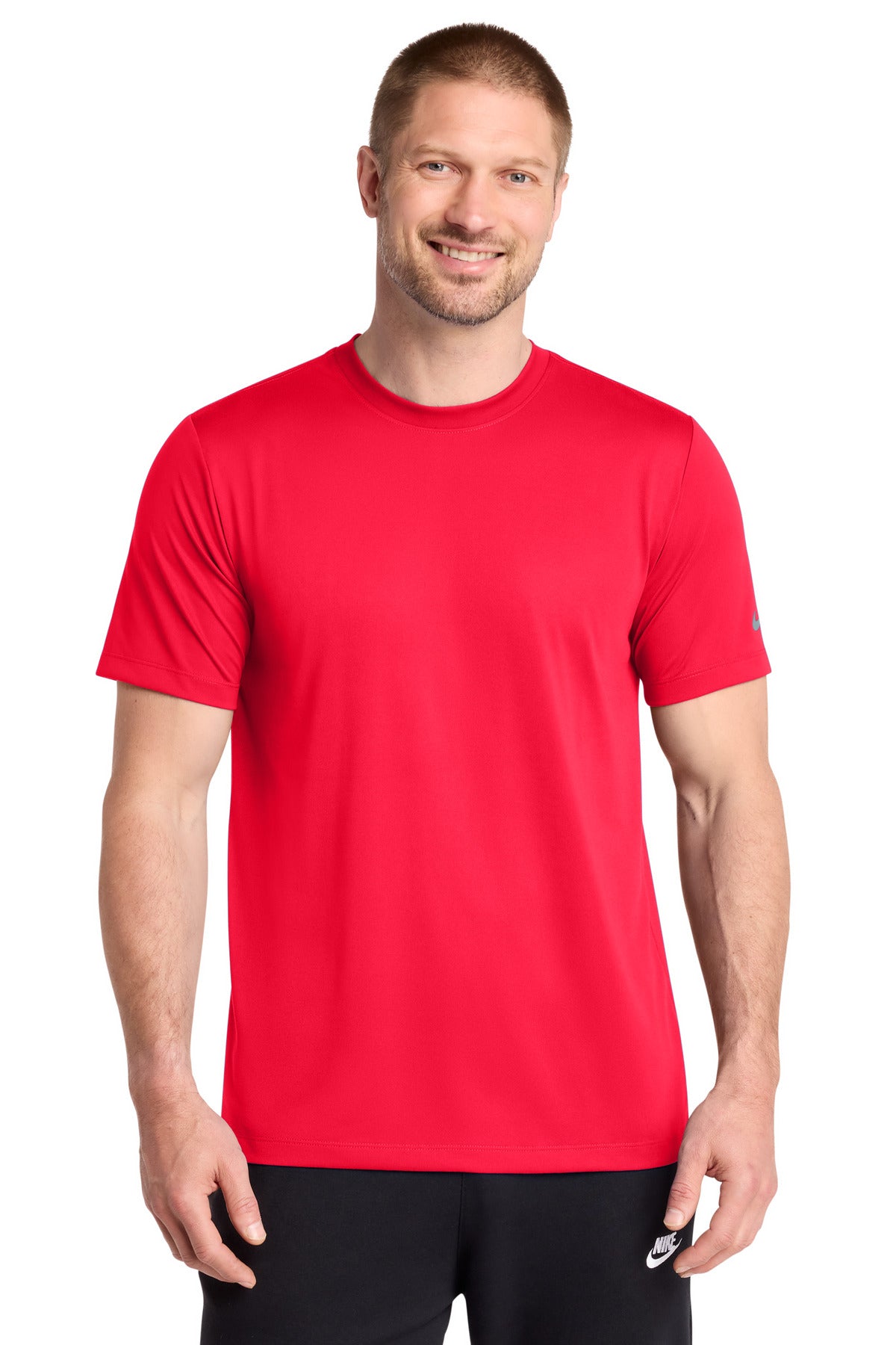 Nike Swoosh Sleeve rLegend Tee NKDX8730 in University Red