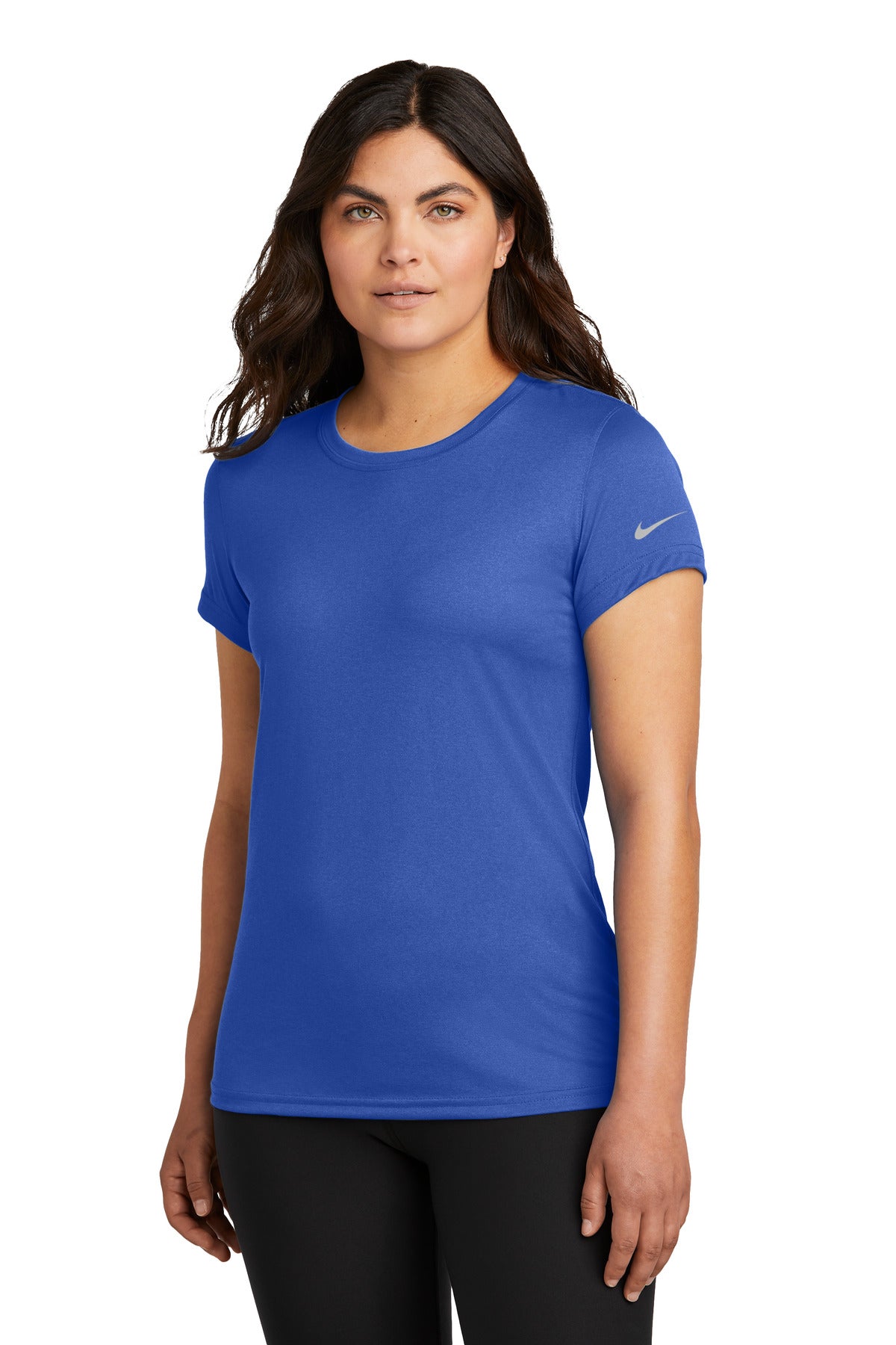 Nike Women's Swoosh Sleeve rLegend Tee NKDX8734 in Game Royal