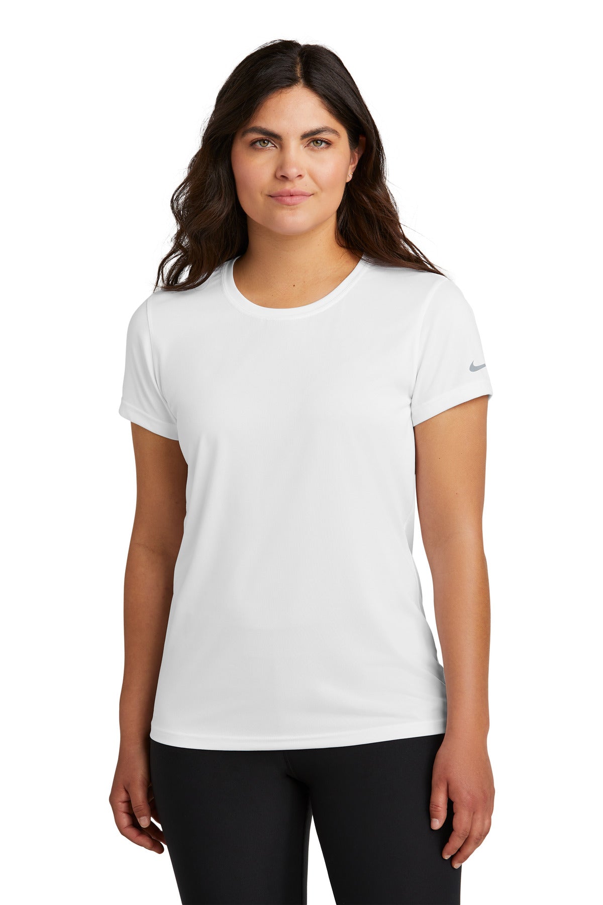 Nike Women's Swoosh Sleeve rLegend Tee NKDX8734 in White