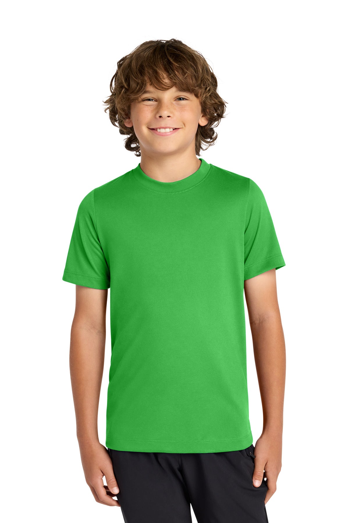 Nike Youth Swoosh Sleeve rLegend Tee NKDX8787 in Apple Green