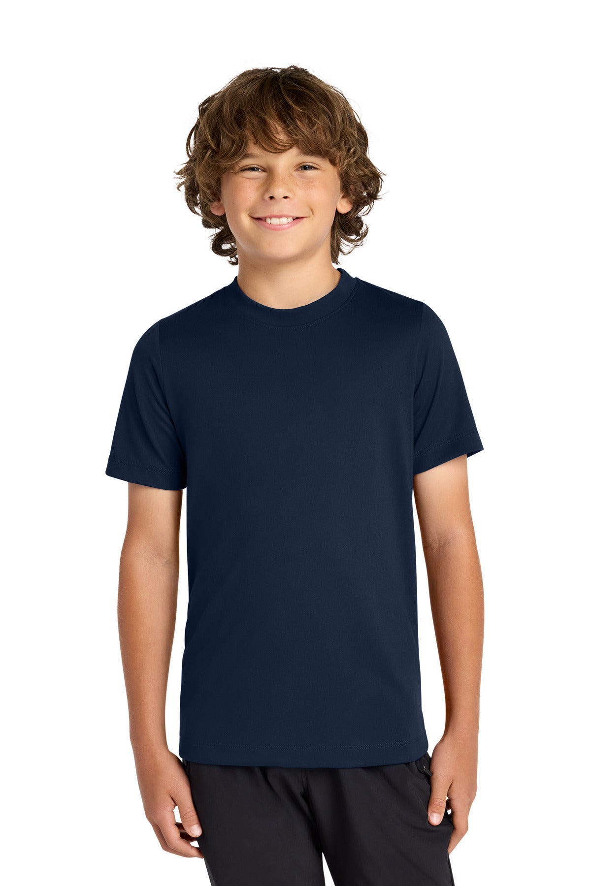 Nike Youth Swoosh Sleeve rLegend Tee NKDX8787 in College Navy