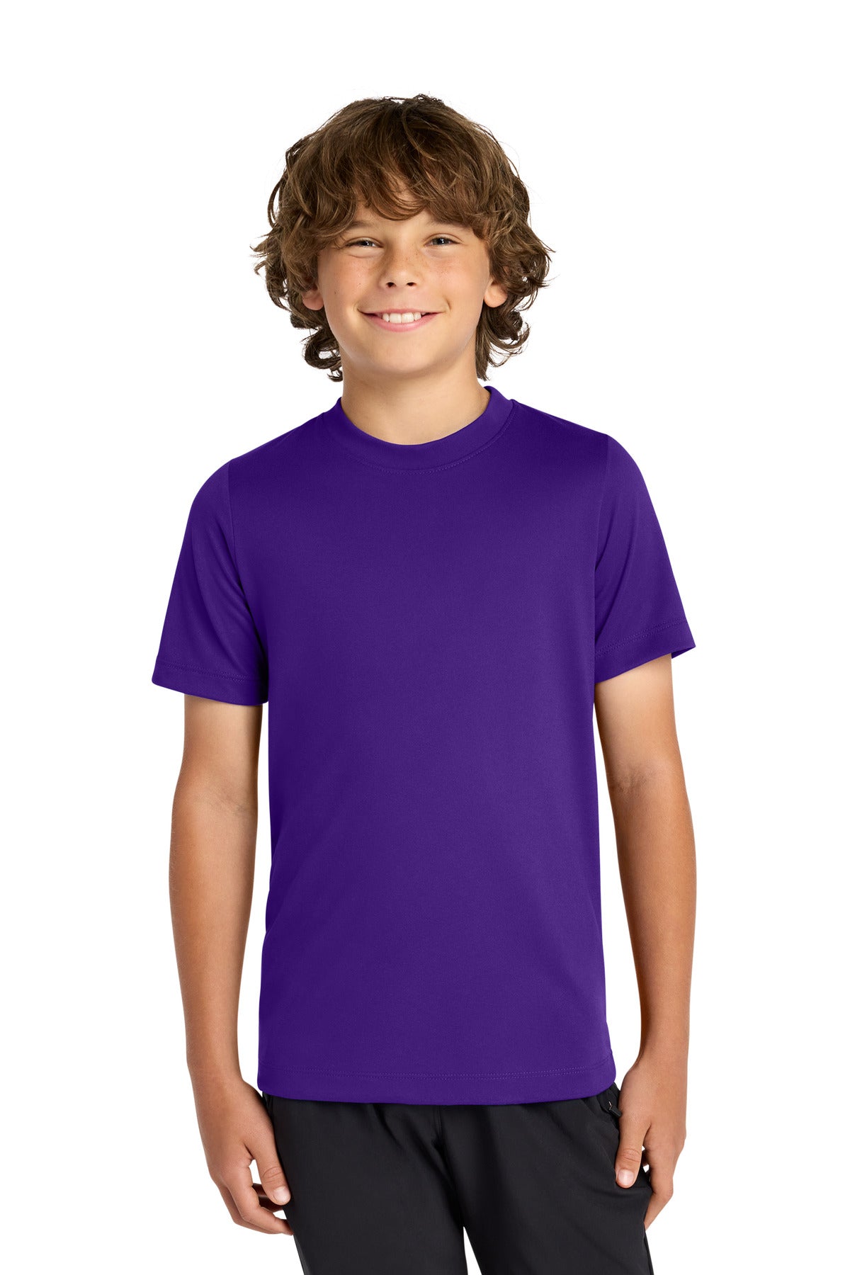 Nike Youth Swoosh Sleeve rLegend Tee NKDX8787 in Court Purple
