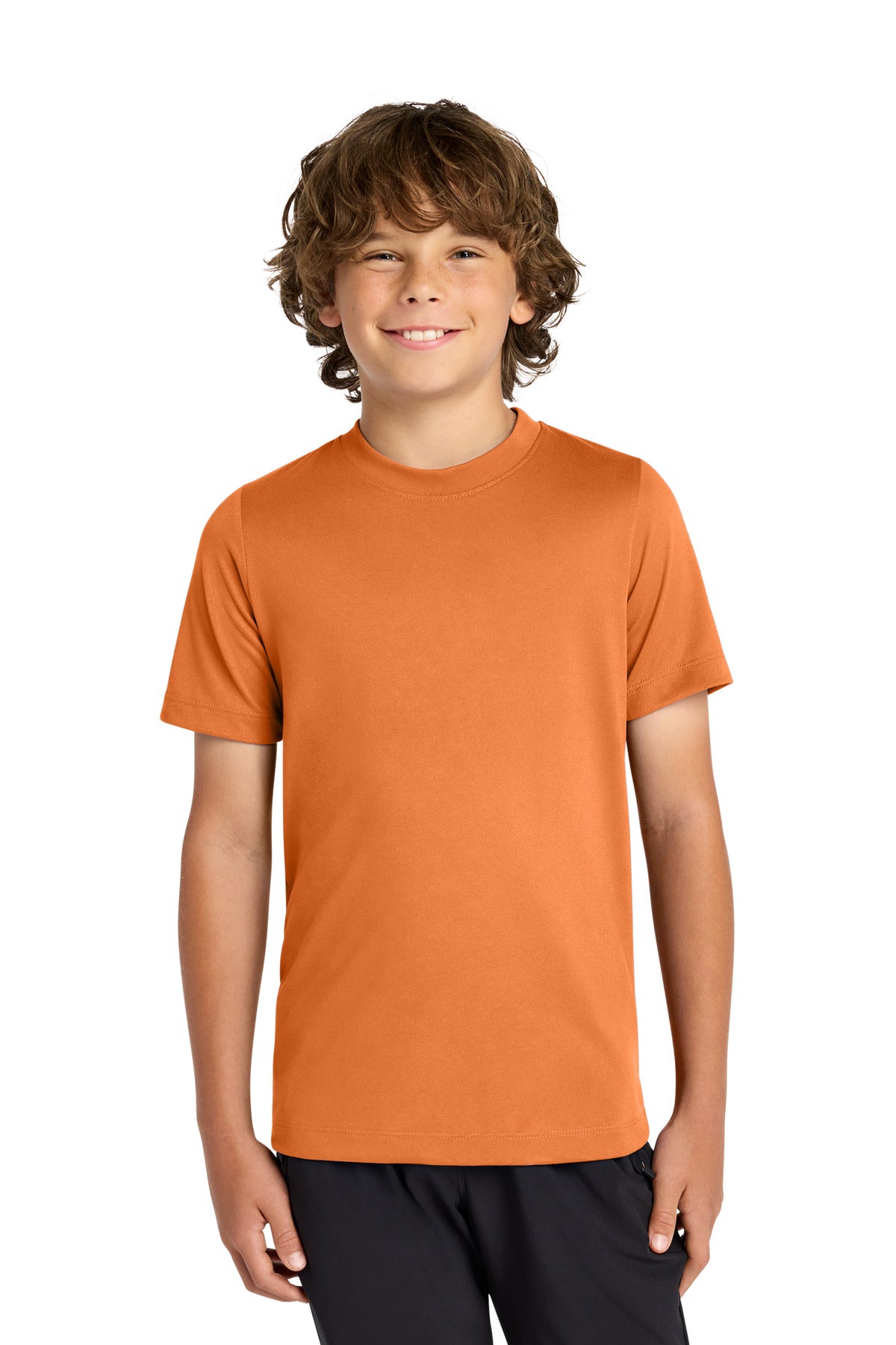 Nike Youth Swoosh Sleeve rLegend Tee NKDX8787 in Desert Orange